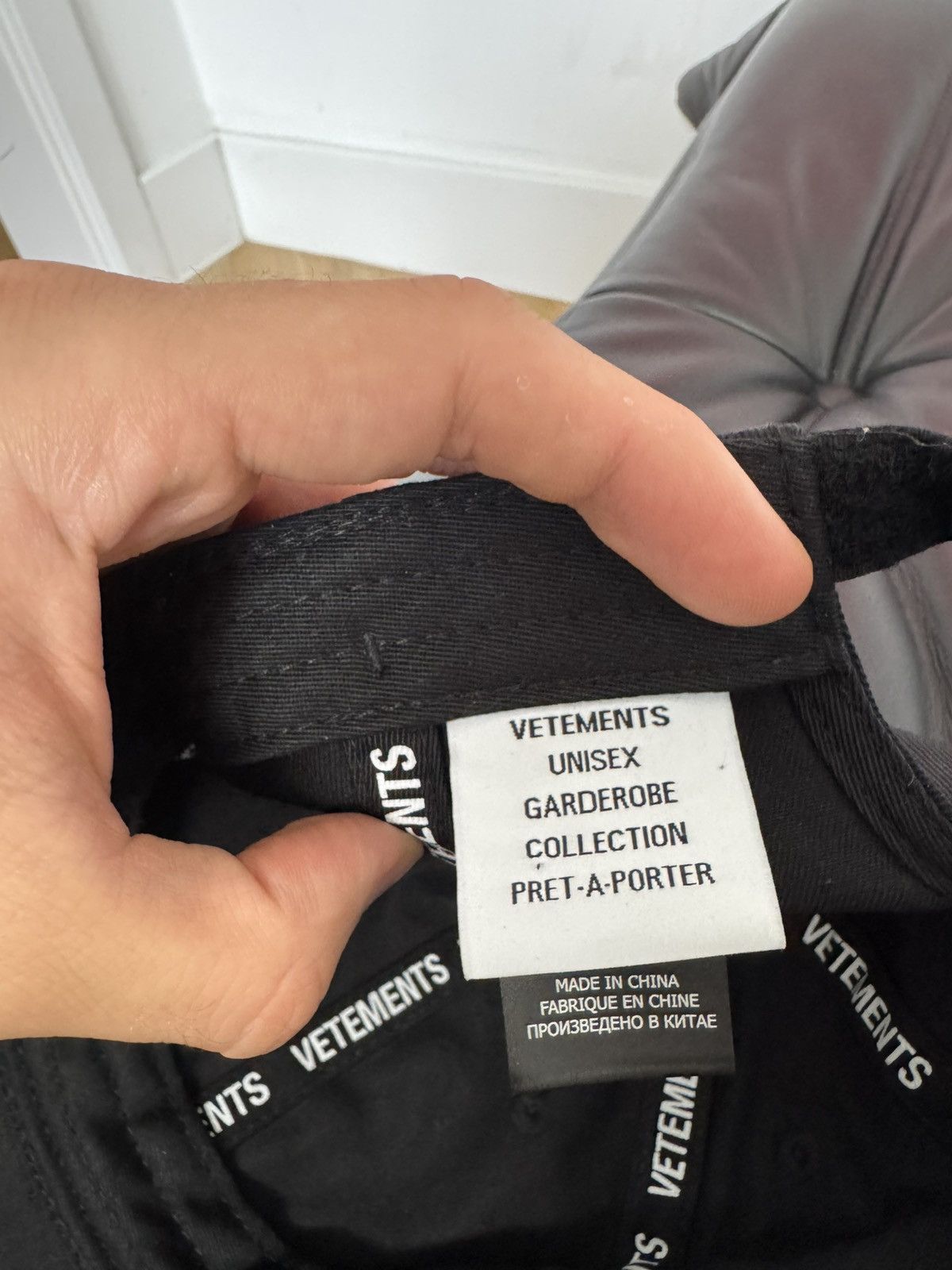 Vetements Vetements Anarchy Logo Hat Cap Avant Garde Rare Black White Size ONE SIZE - 6 Thumbnail