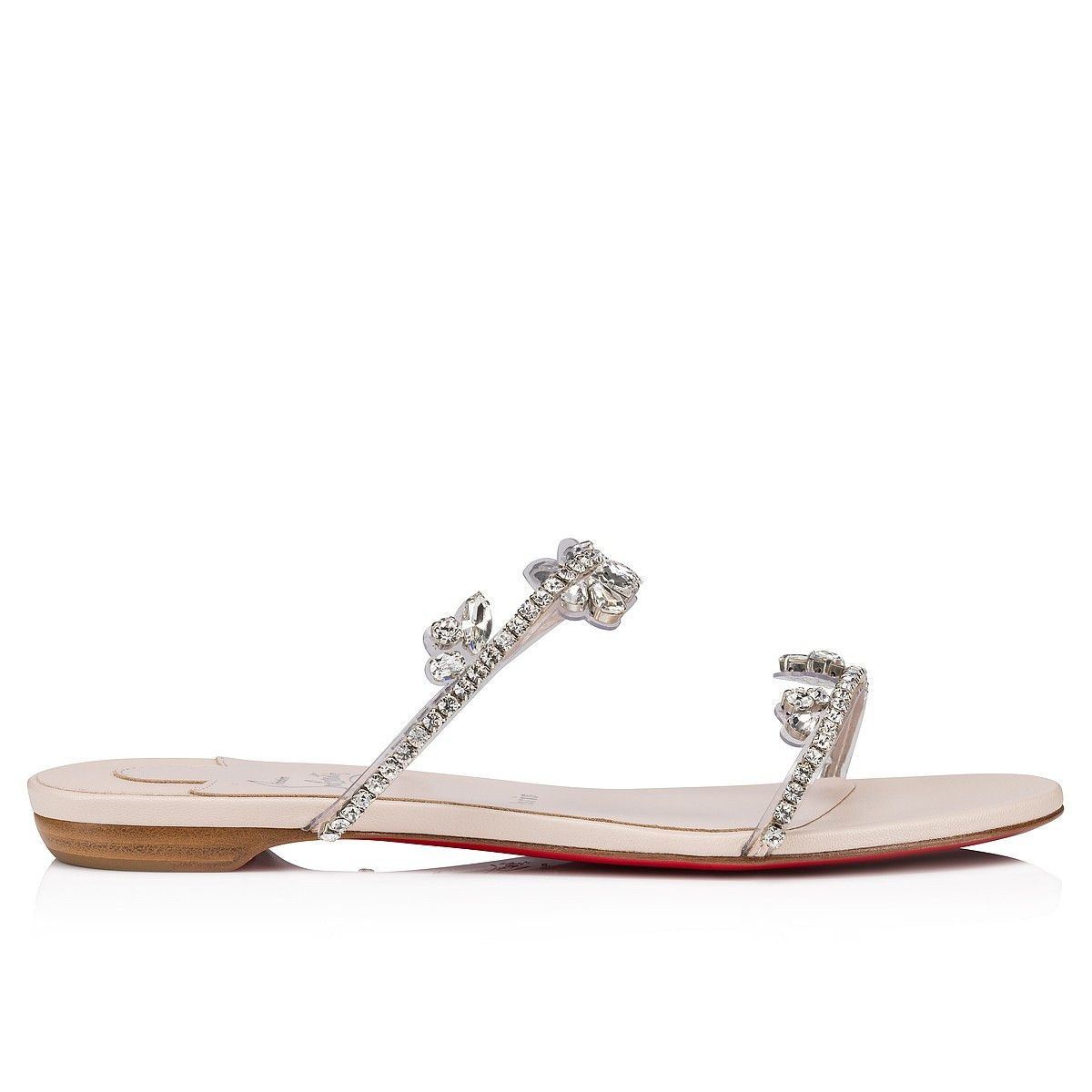 Christian Louboutin o1s1wg110125 Just Queenie Sandals in Silver Size US 8 / IT 38 - 2 Thumbnail