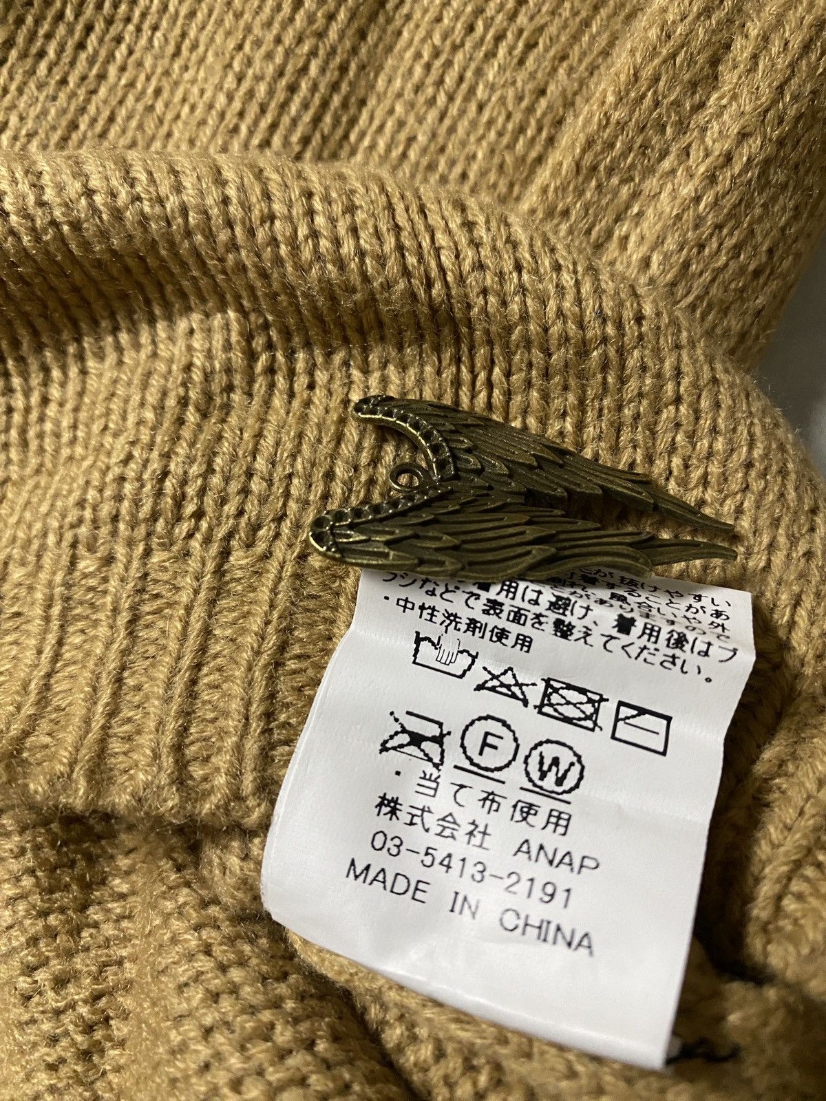 If Six Was Nine × Japanese Brand × Le Grande Bleu (L.G.B.) 2000's Anap Crazy Fur Mohair Knitted Size US XL / EU 56 / 4 - 6 Thumbnail