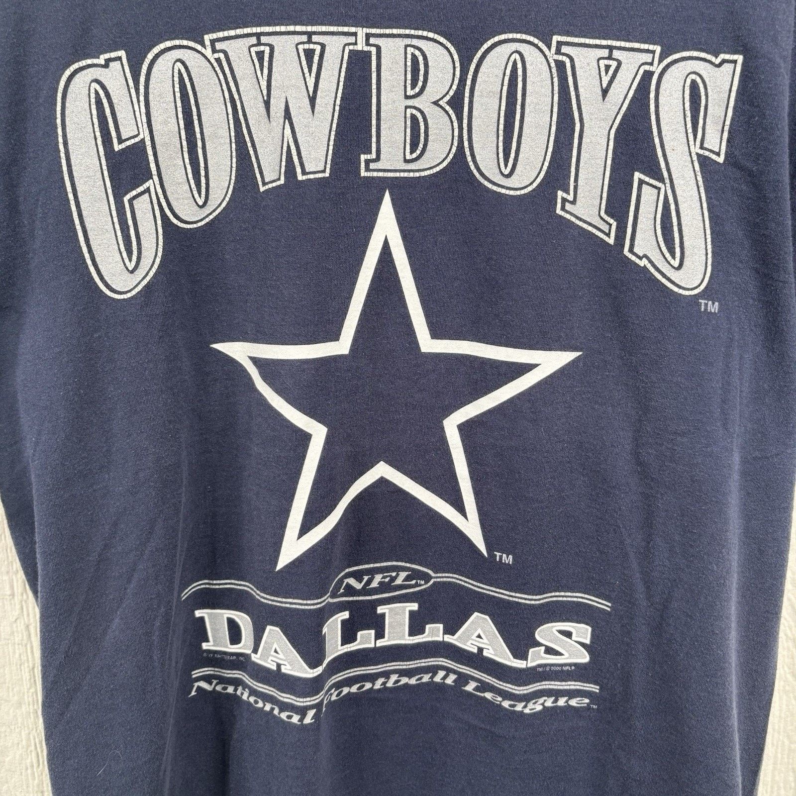 NFL Y2K Navy Dallas Cowboys NFL Tee Shirt Size L Size US L / EU 52-54 / 3 - 2 Thumbnail