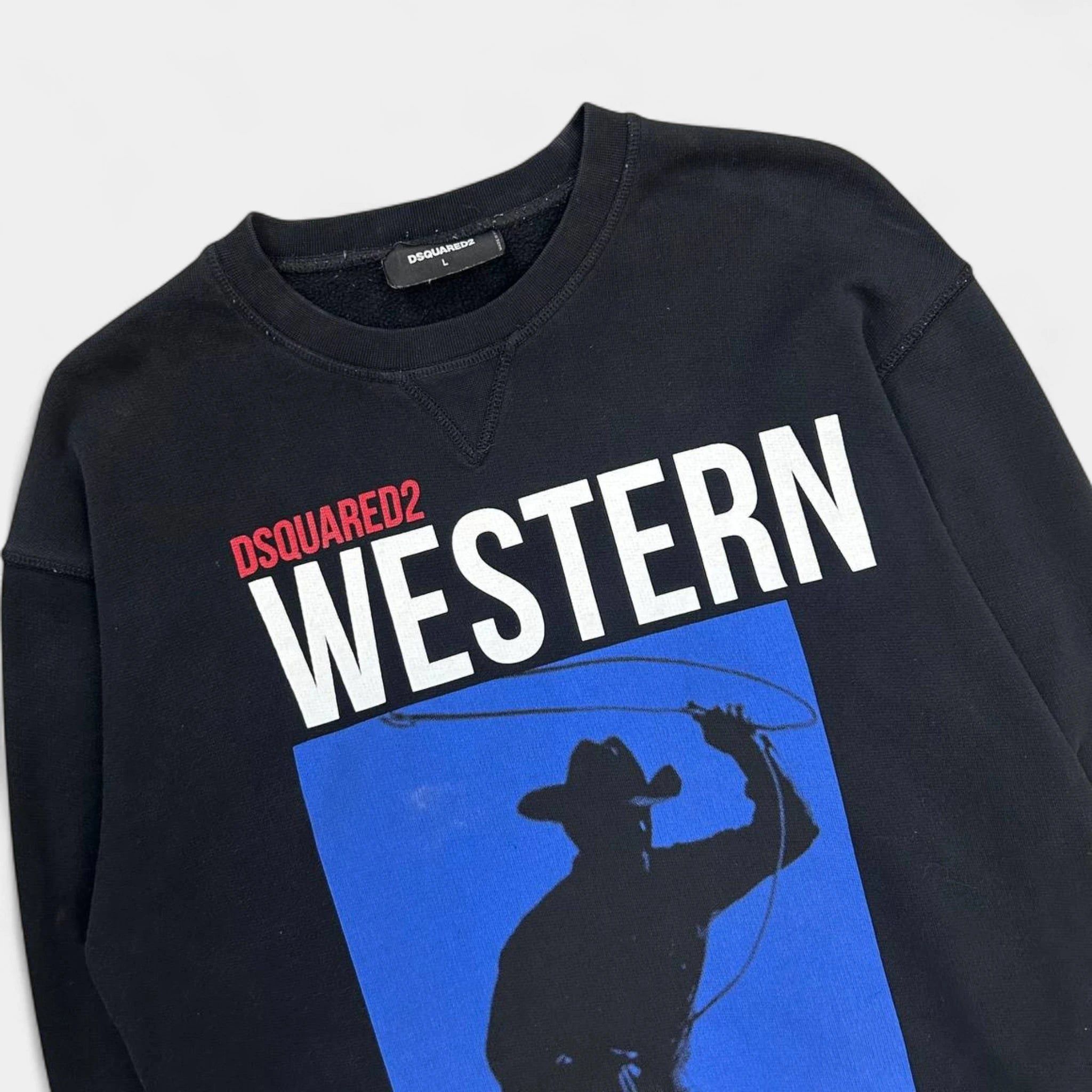 Dsquared2 Dsquared2 2010's Western Graphic Black Crewneck Size US M / EU 48-50 / 2 - 2 Thumbnail