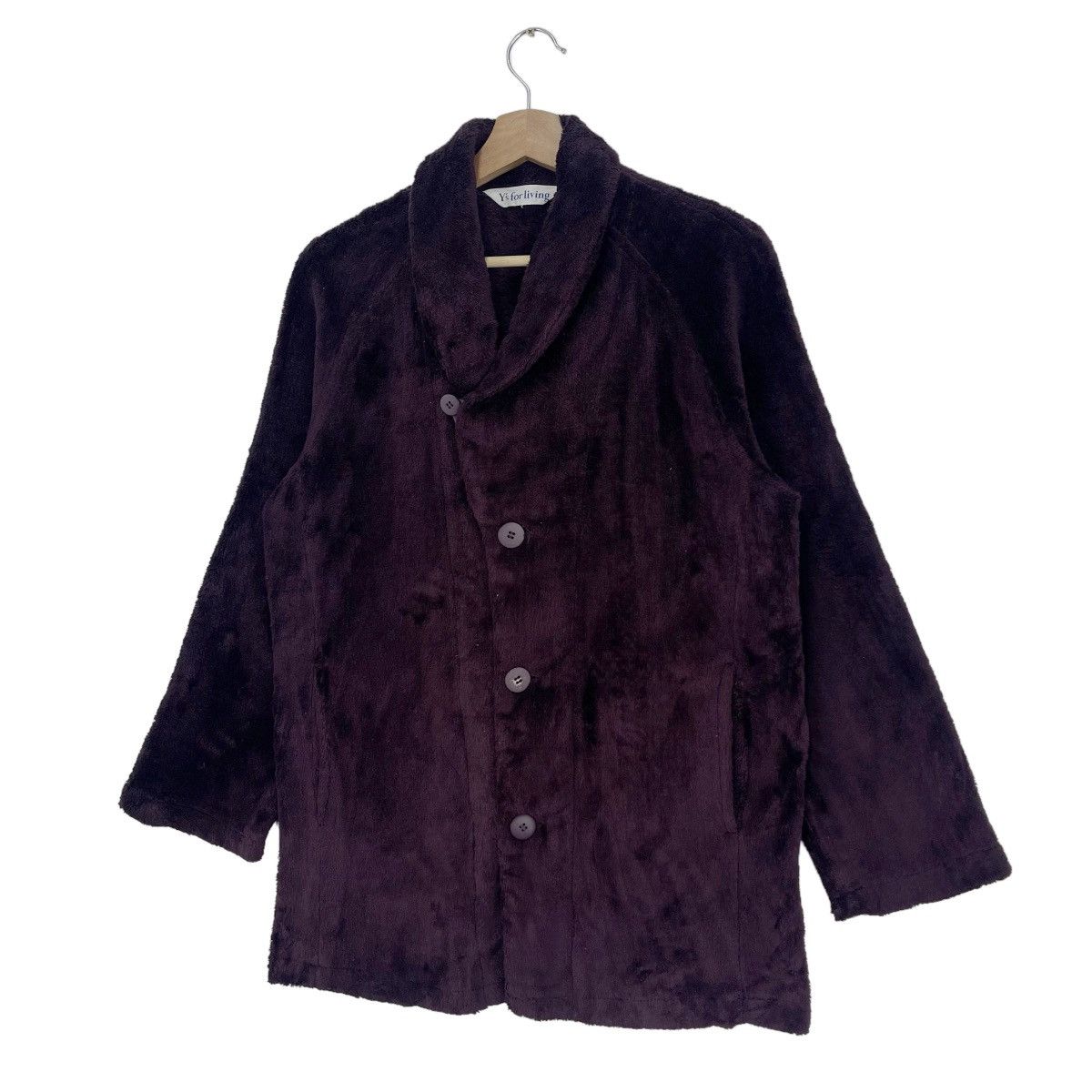 Yohji Yamamoto Yohji Yamamoto Fleece Button Jacket Size US M / EU 48-50 / 2 - 2 Thumbnail