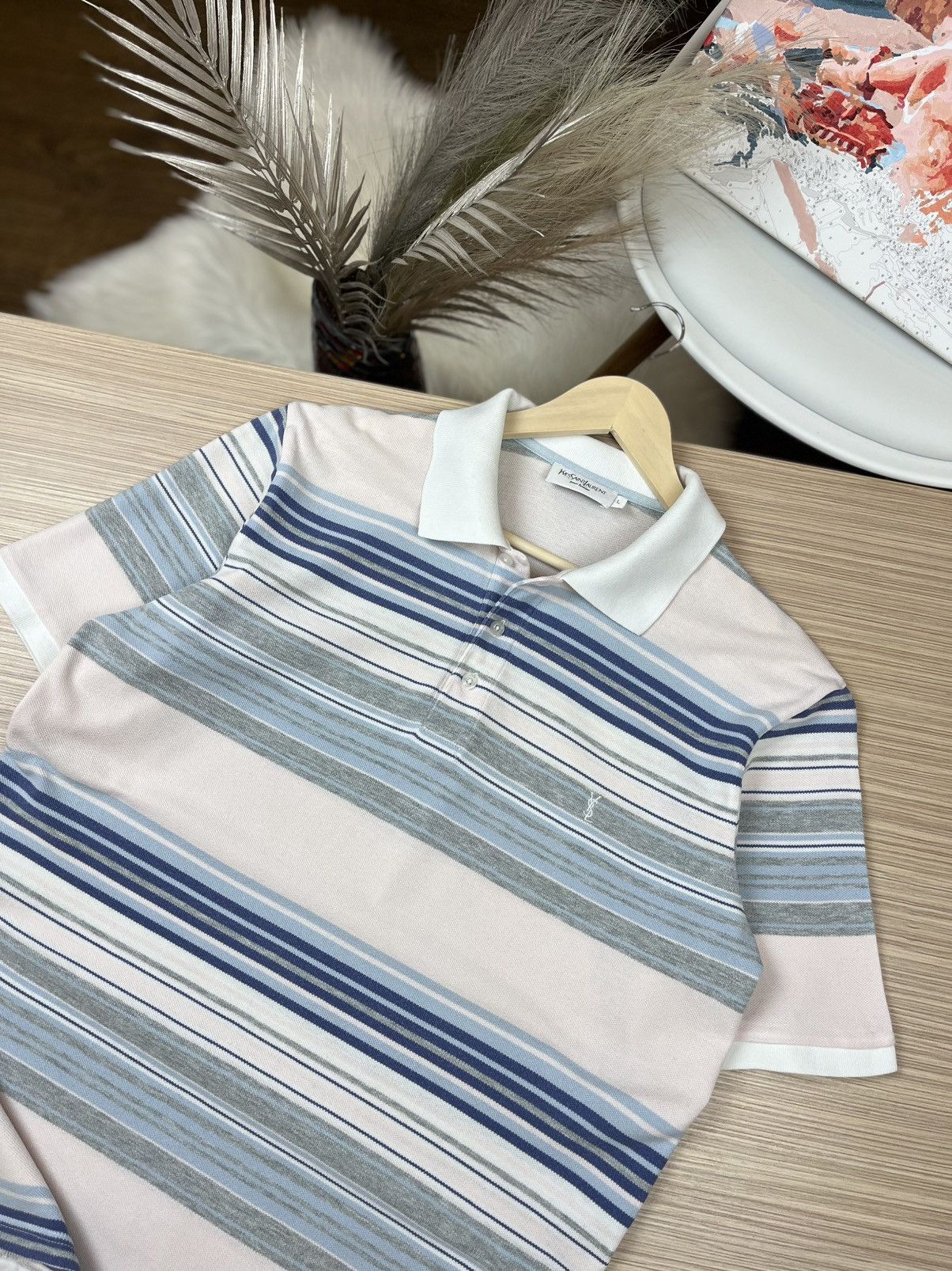 Vintage × Yves Saint Laurent Yves Saint Laurent YSL polo shirt hype rare Size US L / EU 52-54 / 3 - 2 Thumbnail