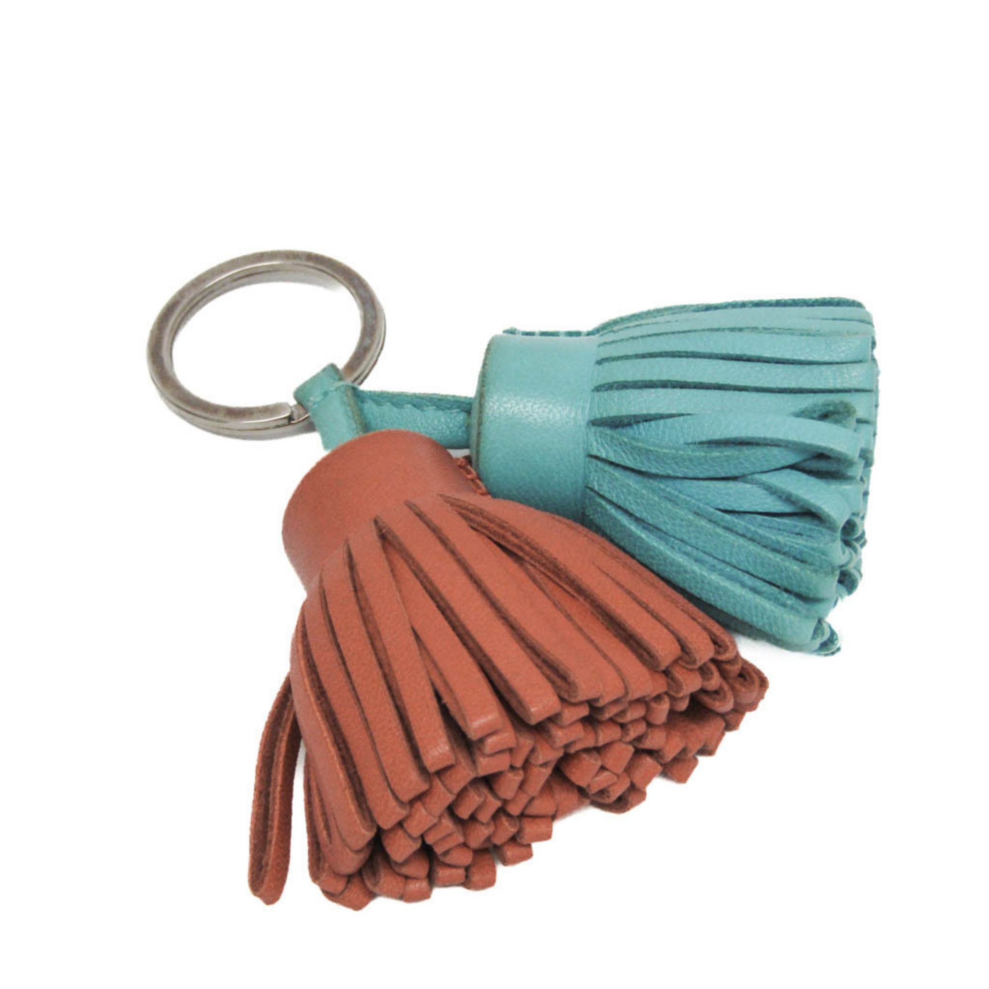 Hermes Hermes Carmen Uno Dos Keyring (Light Blue,Orange) Size ONE SIZE - 1 Thumbnail