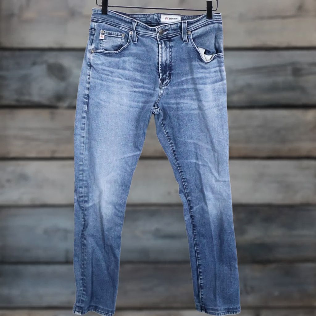 Vintage AG Adriano Goldschmied Everett Jeans Men's 30 Slim Straight Blue (31R Tag) Size US 30 / EU 46 - 1 Thumbnail
