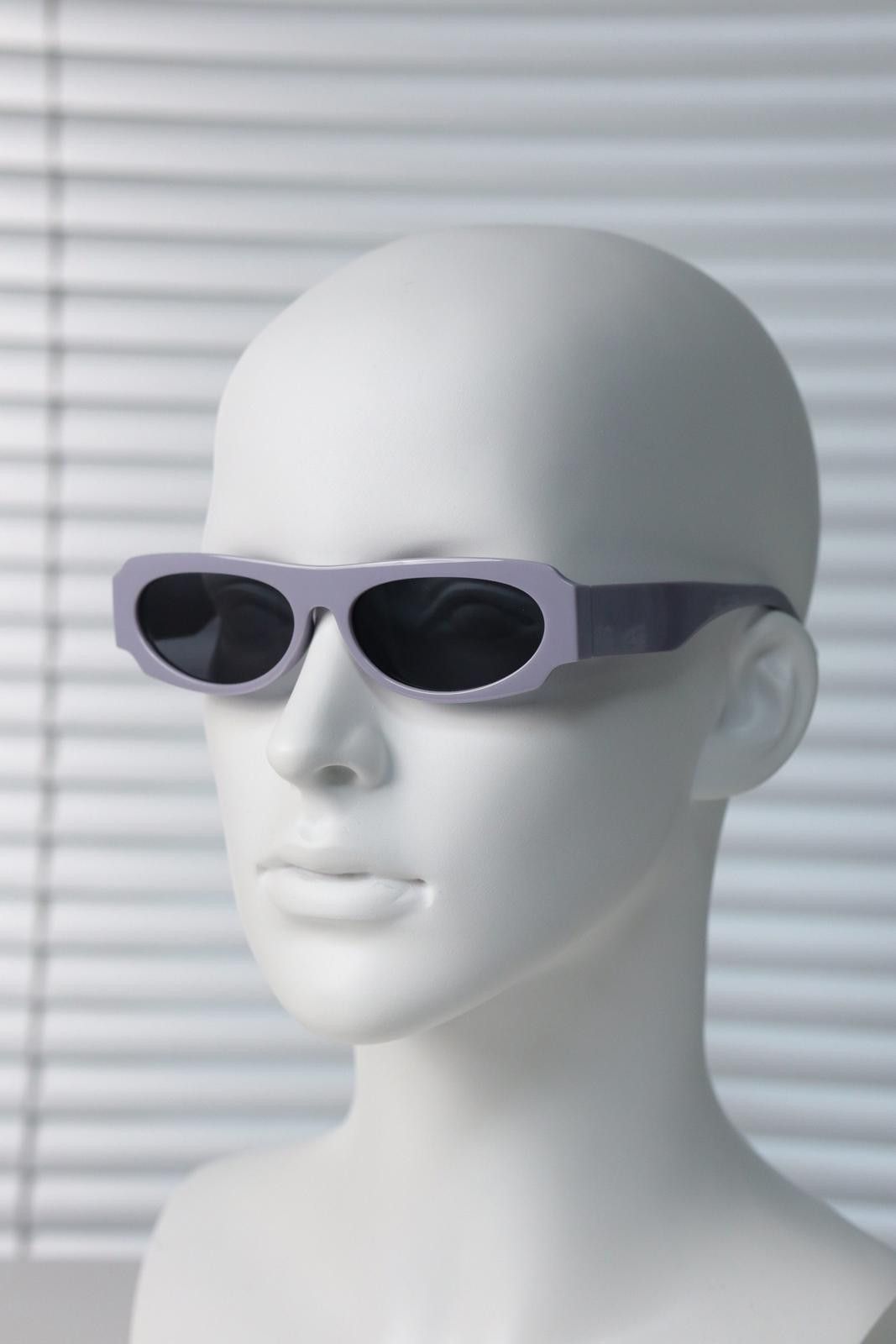 Other Rare Vtg Y2k Avant Garde Square Grey Sunglasses Unisex OS Size ONE SIZE - 3 Thumbnail