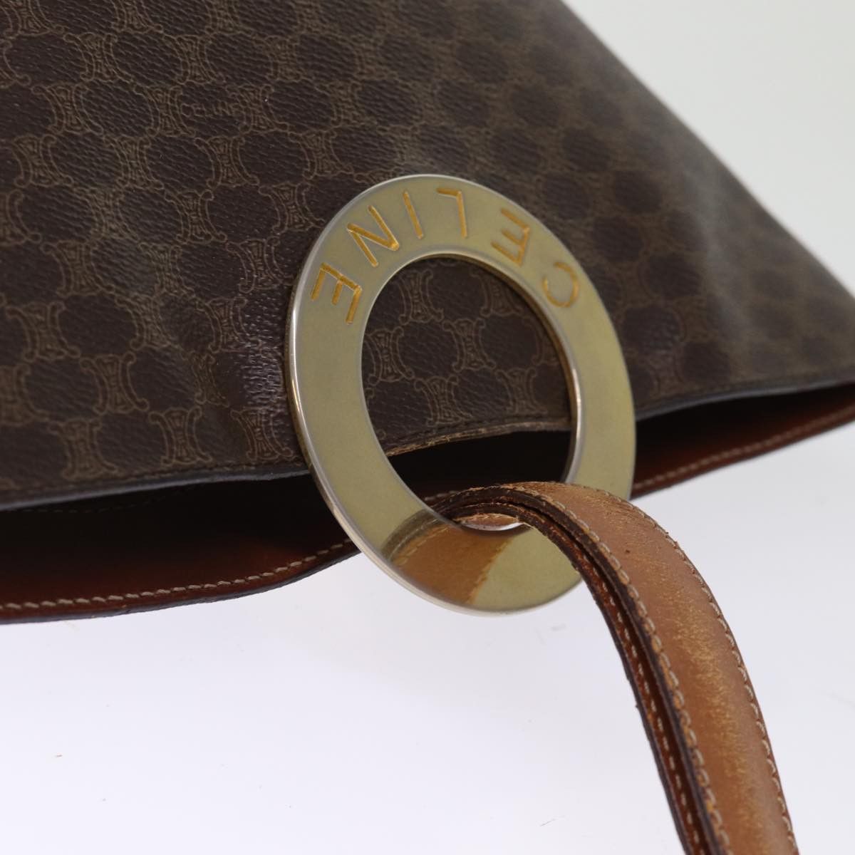Celine CELINE Macadam Canvas Shoulder Bag Pvc Brown Size ONE SIZE - 6 Thumbnail