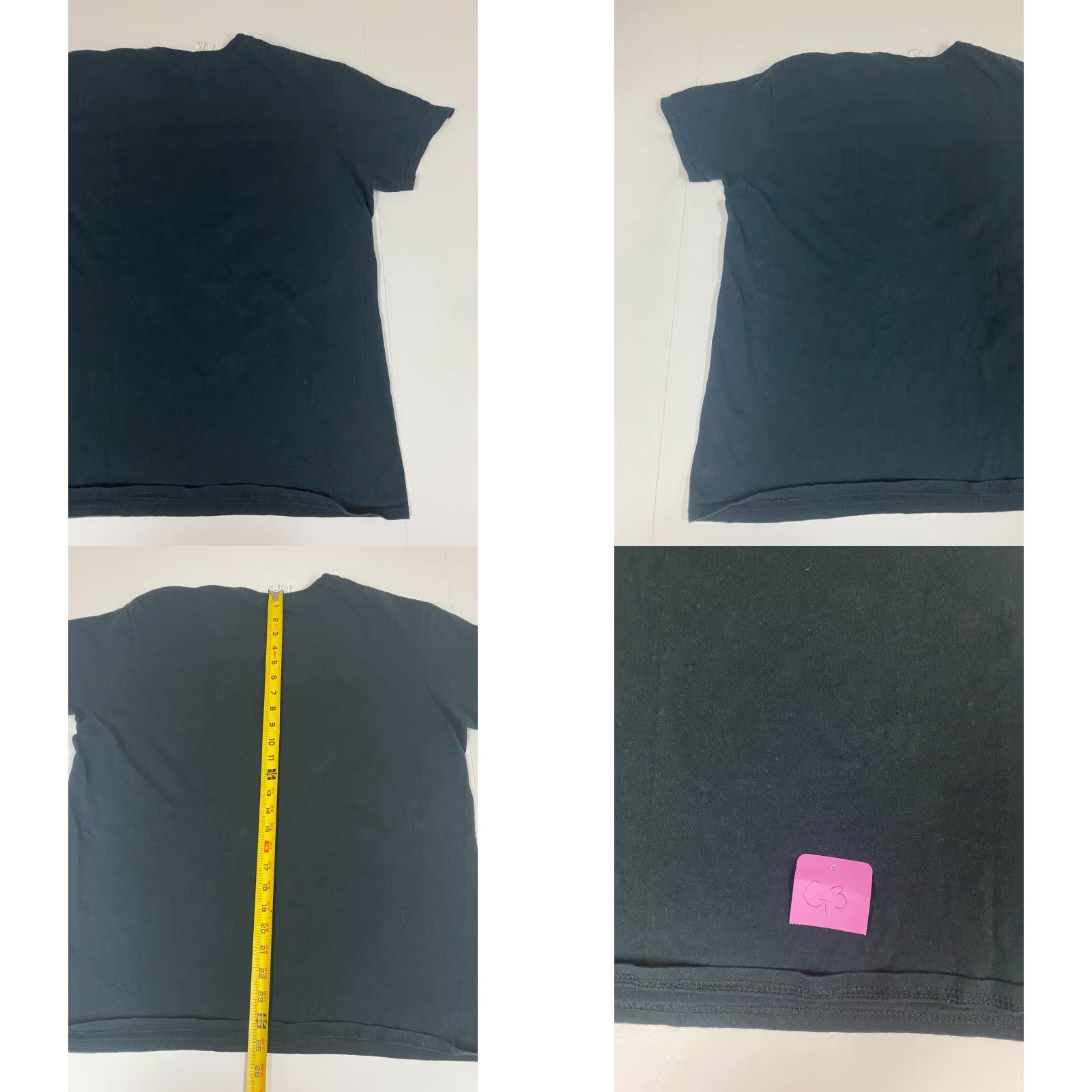Gildan VINTAGE Gildan Mens T-Shirt L black Short Sleeve Crew Neck Logo Atom Hooded Solid Cotton Regular Size US L / EU 52-54 / 3 - 8 Thumbnail