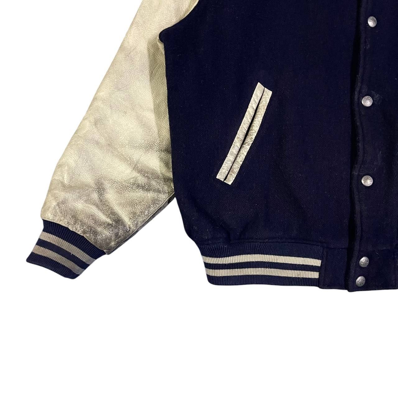 Converse Vintage 90’s Converse Wool Leather Varsity Jacket Size US L / EU 52-54 / 3 - 7 Thumbnail