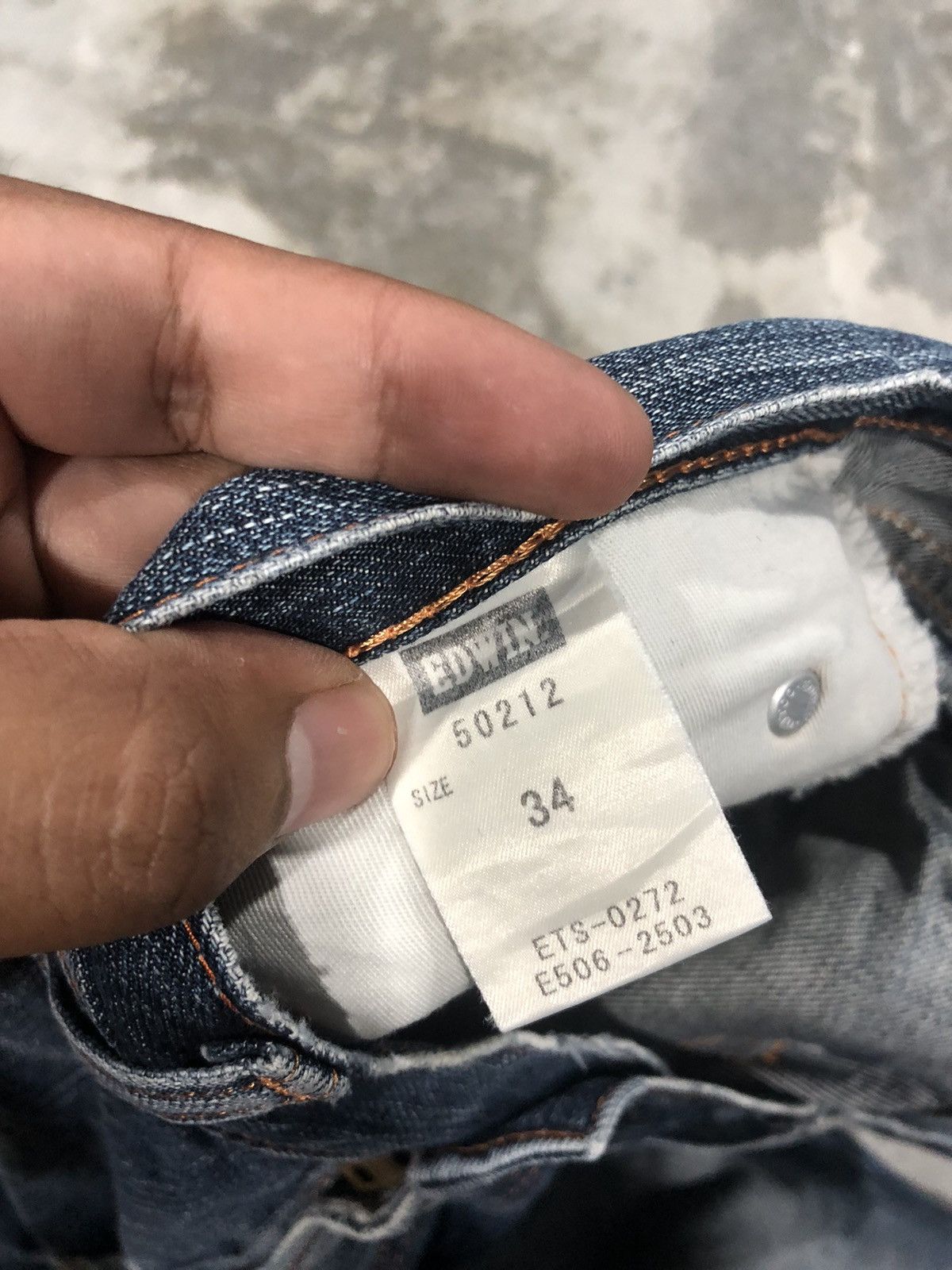 Edwin Vintage Edwin 502 Denim Jeans Size US 34 / EU 50 - 7 Thumbnail