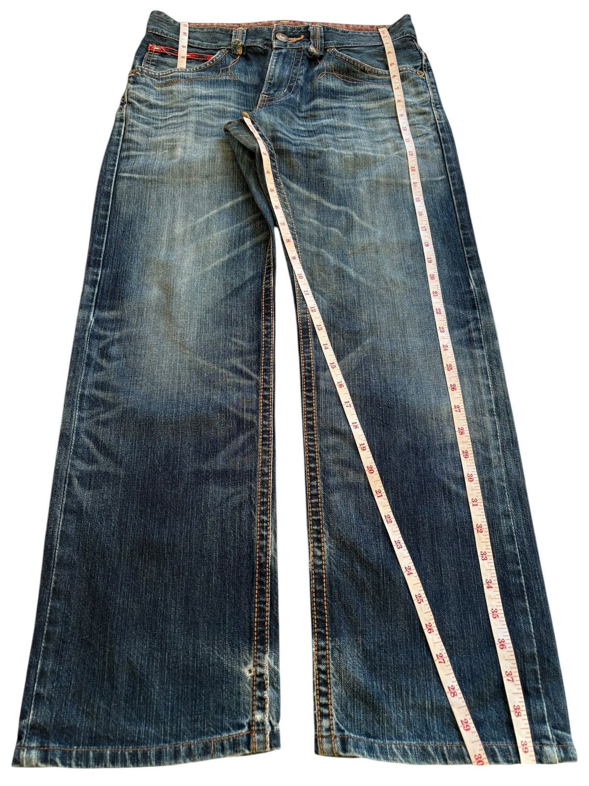 Edwin × Japanese Brand Exclusive Vintage Edwin Faded Mud Wash Loose Baggy Jeans Size US 32 / EU 48 - 13 Thumbnail