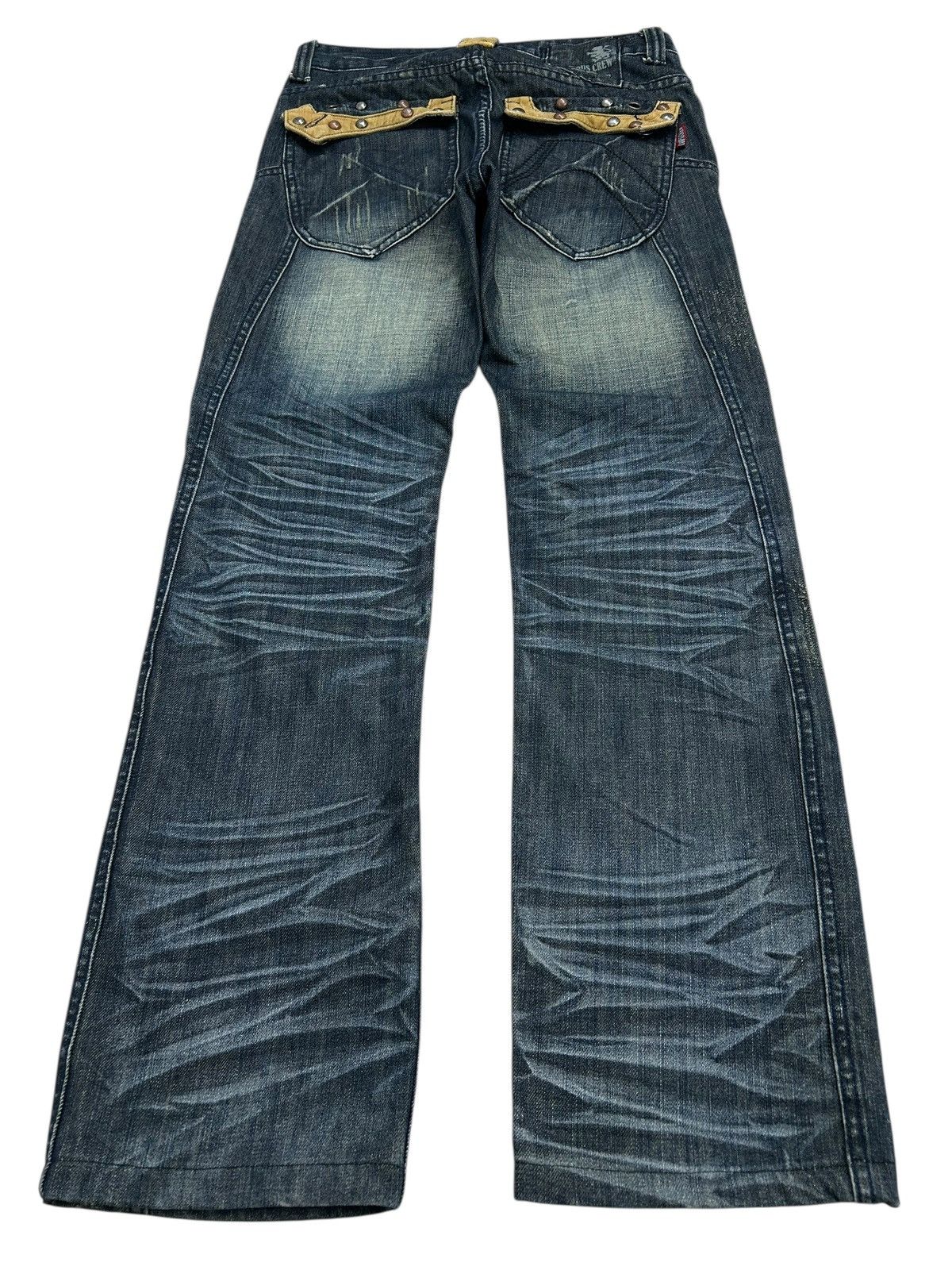 Le Grande Bleu (L.G.B.) Campus Crew Baggy Jeans Embellished Size US 29 - 2 Thumbnail