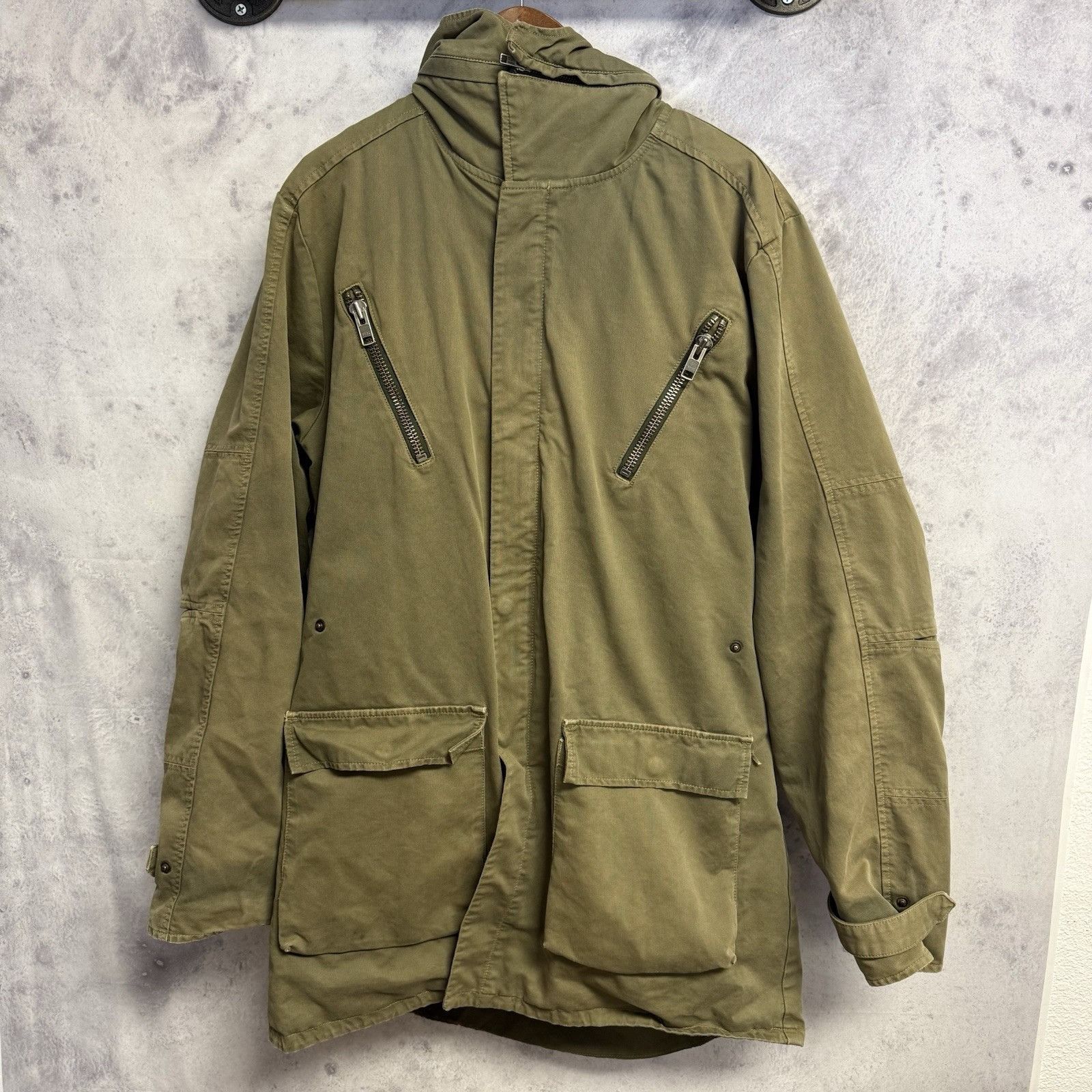 Nice Collective Nice Collective Military Field Coat Jacket Mens XL Hood Line Size US XL / EU 56 / 4 - 1 Thumbnail