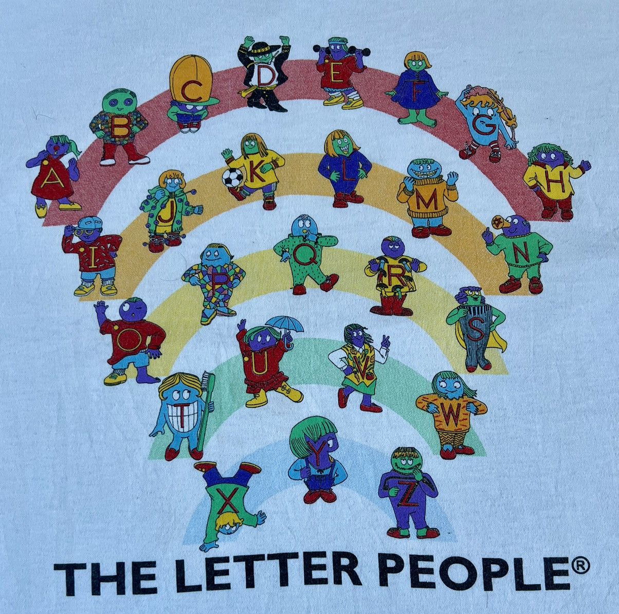 Vintage 90s Vintage Letter People tee Size US XL / EU 56 / 4 - 4 Thumbnail