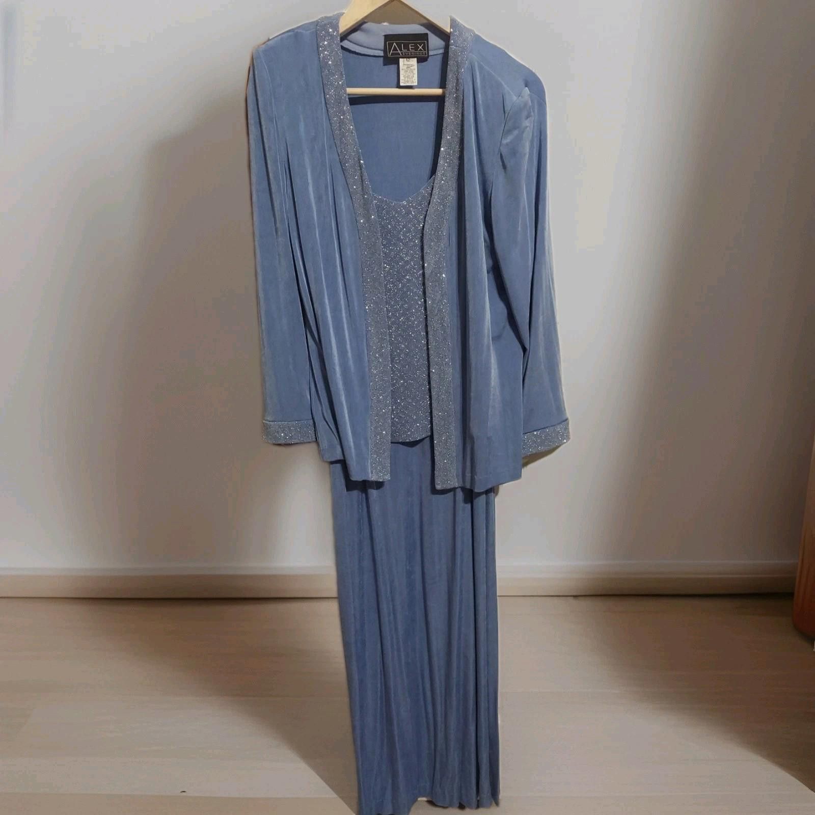 Other Alex Evenings Mother Of The Bride Formal Dress Blue Size XL / US 12-14 / IT 48-50 - 1 Thumbnail