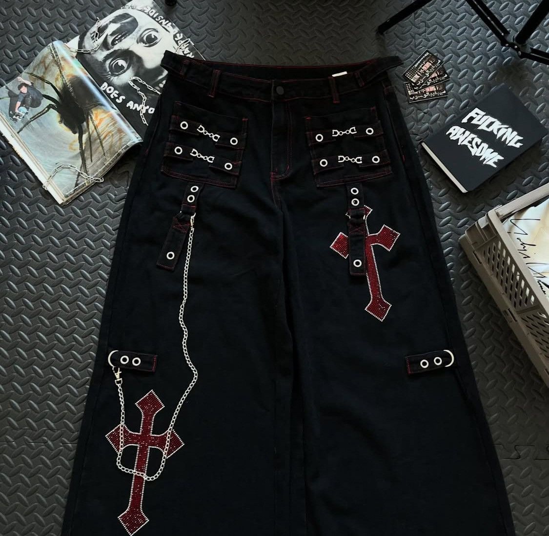 JNCO Y2k jeans jnco style Size US 32 / EU 48 - 4 Thumbnail