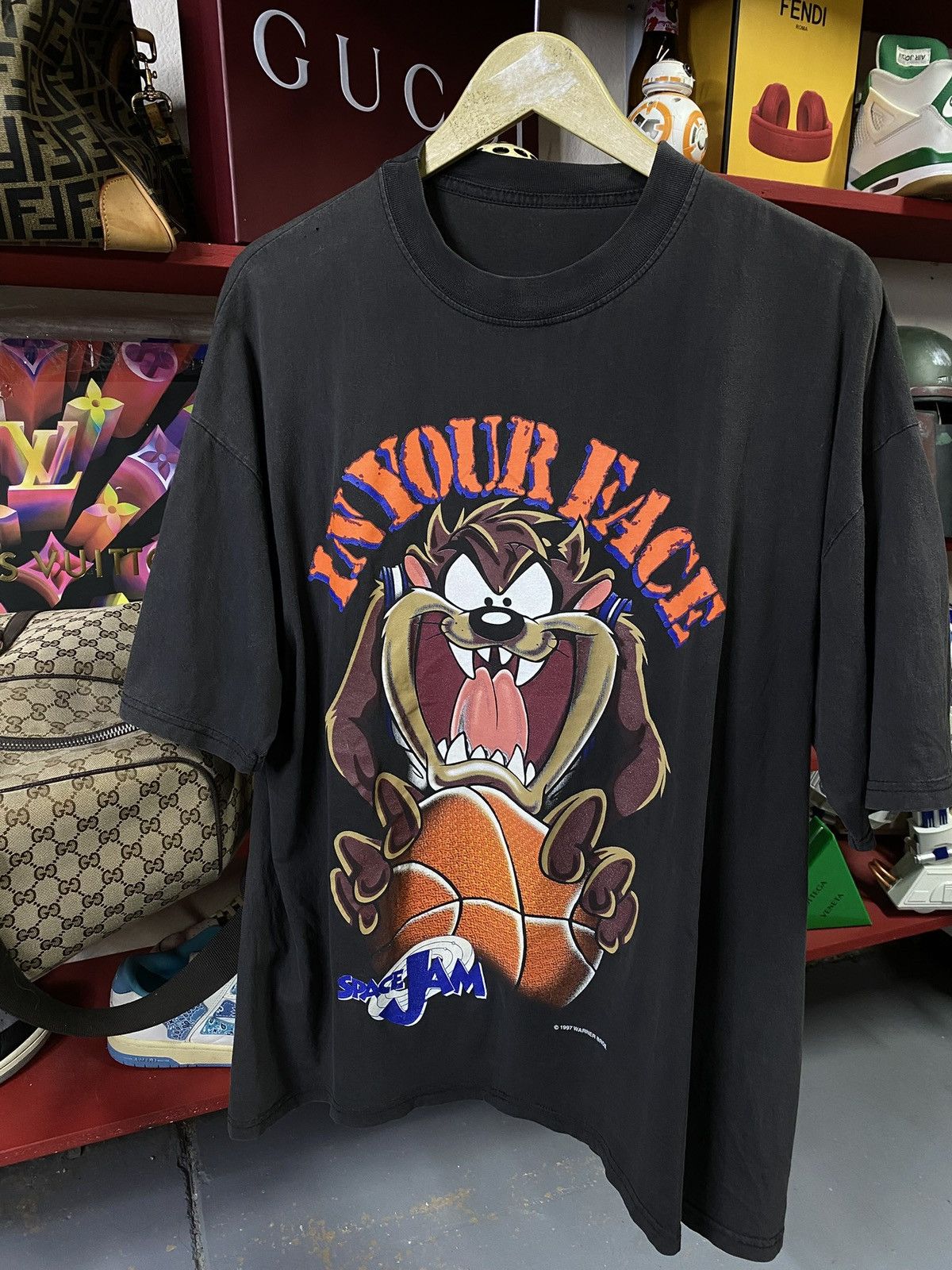 Vintage Vihtage 90’s Space Jam Movie T-Shirt Vtg Looney Tunes XLarge Size US XL / EU 56 / 4 - 5 Thumbnail