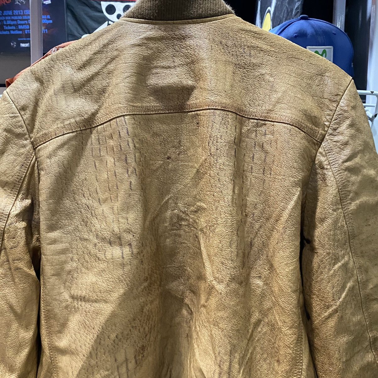 Vintage Vintage crocodile Italy style Leather Jacket Size US L / EU 52-54 / 3 - 11 Thumbnail