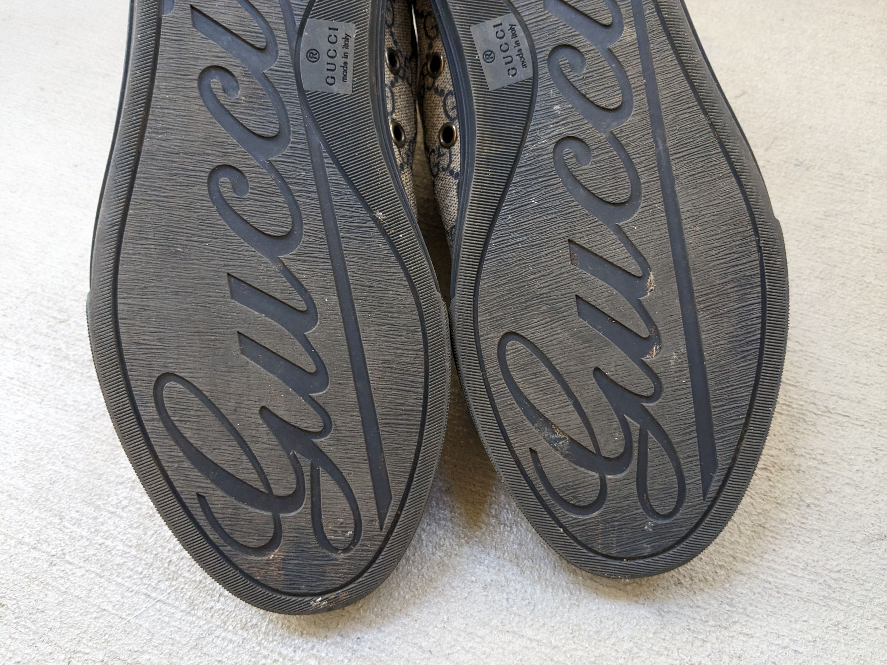 Gucci Gucci High Top Sneakers Navy Blue Leather Size 9.5 Lace Up Size US 9.5 / EU 42-43 - 15 Thumbnail