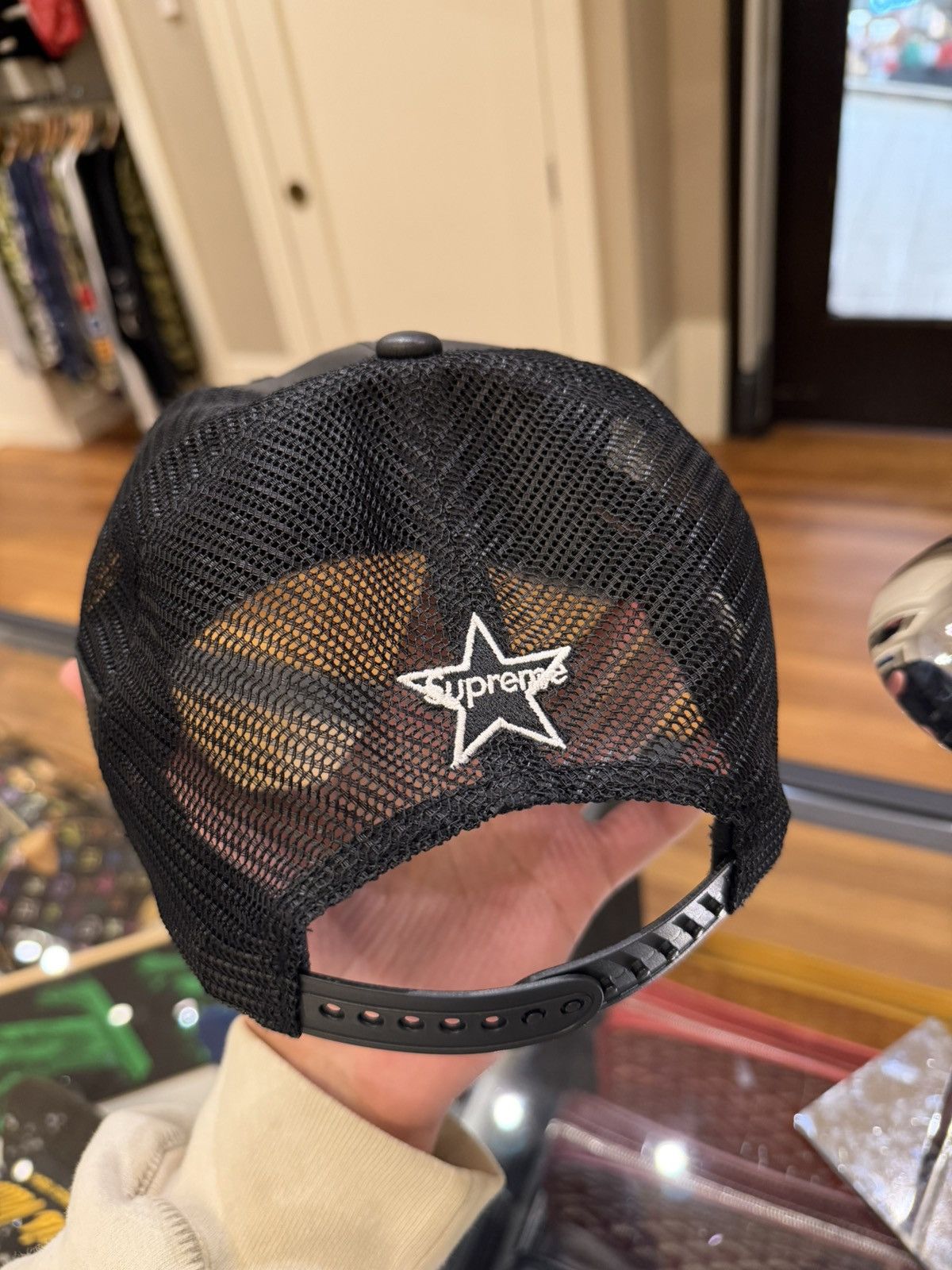 Supreme × Vanson Leathers Supreme x Vanson Leather 6 Panel Mesh Back Hat Size ONE SIZE - 2 Thumbnail