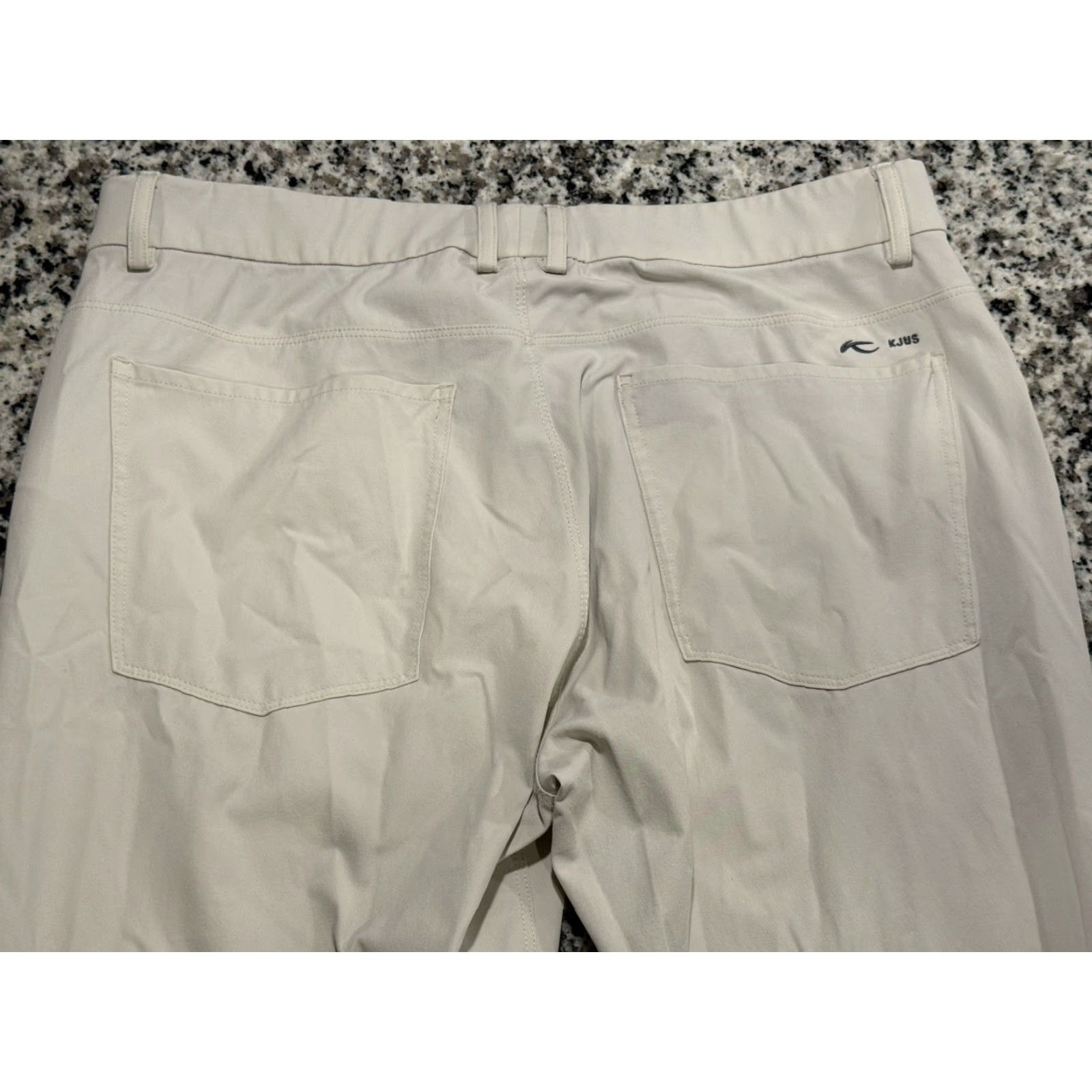 KJUS KJUS Pants Men’s 34x29.5 Beige Iver Tailored Fit Stretch Golf 5-Pocket Mens Size US 34 / EU 50 - 7 Thumbnail