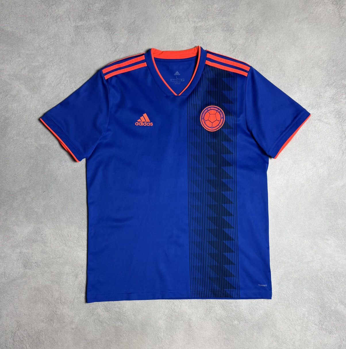 Adidas Colombia 2018 2019 Away Football Shirt Soccer Jersey Adidas Size US L / EU 52-54 / 3 - 1 Thumbnail