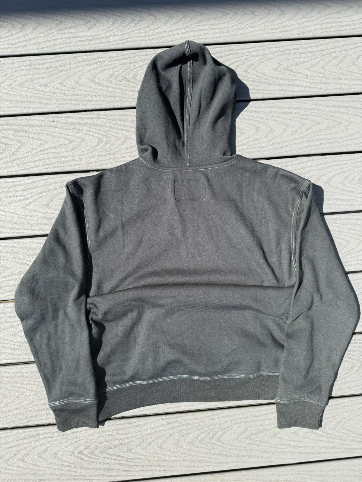 Other 🖤 Black Contrast Stitch Hoodie – Easy Layering Essential 🧵 Size US M / EU 48-50 / 2 - 2 Thumbnail