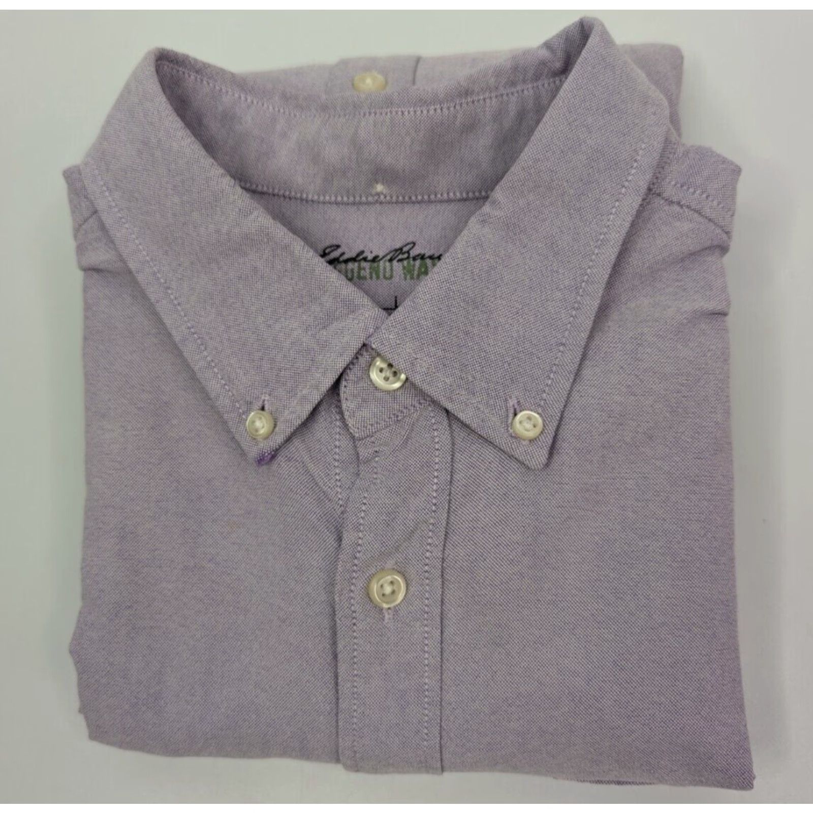 Eddie Bauer Eddie Bauer Legend Wash Button-Up Shirt Men's Large Purple Cotton Classic Fit Size US L / EU 52-54 / 3 - 2 Thumbnail