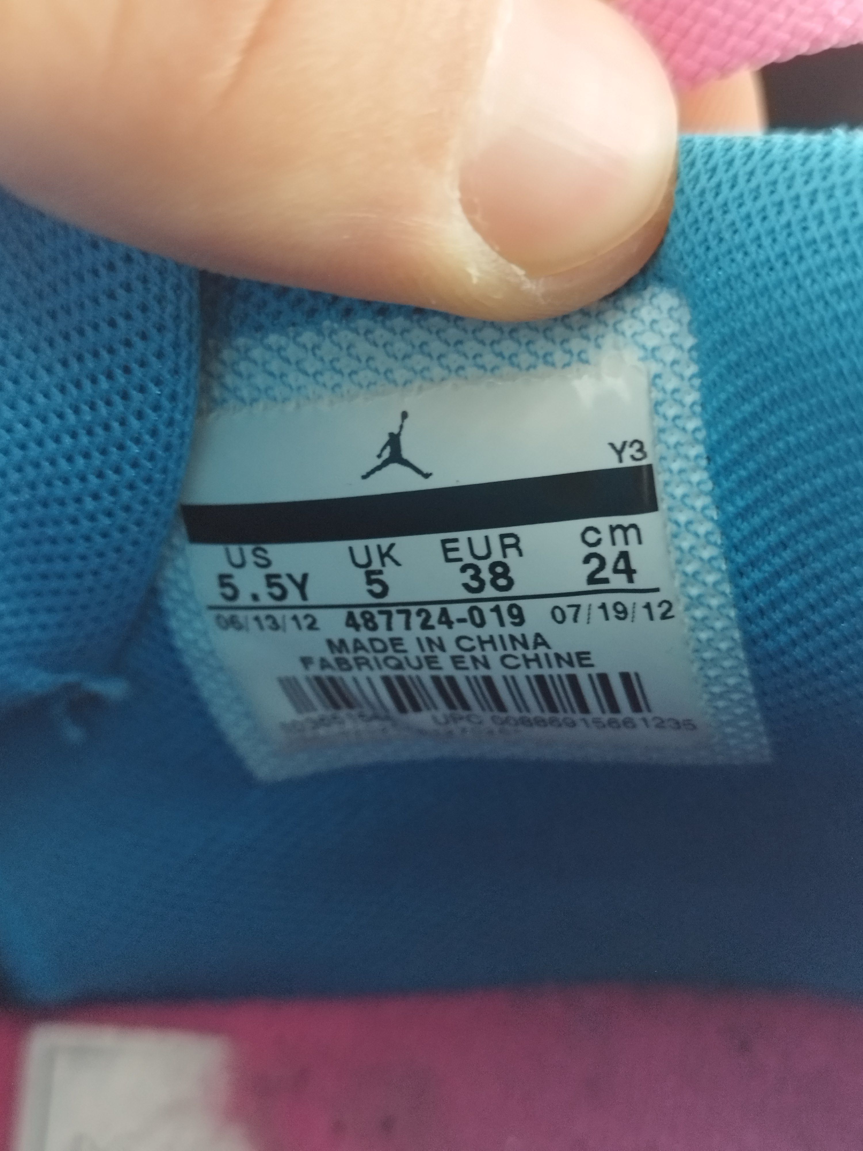 Jordan Brand Jordan Retro 4 GS Vivid pink Dynamic blue Size US 7 / IT 37 - 12 Thumbnail