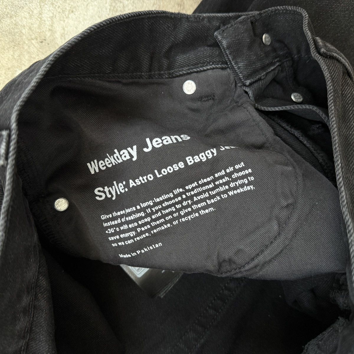 Weekday Weekday Astro Loose Baggy Jeans swag skater wide y2k rare Size US 30 / EU 46 - 5 Thumbnail