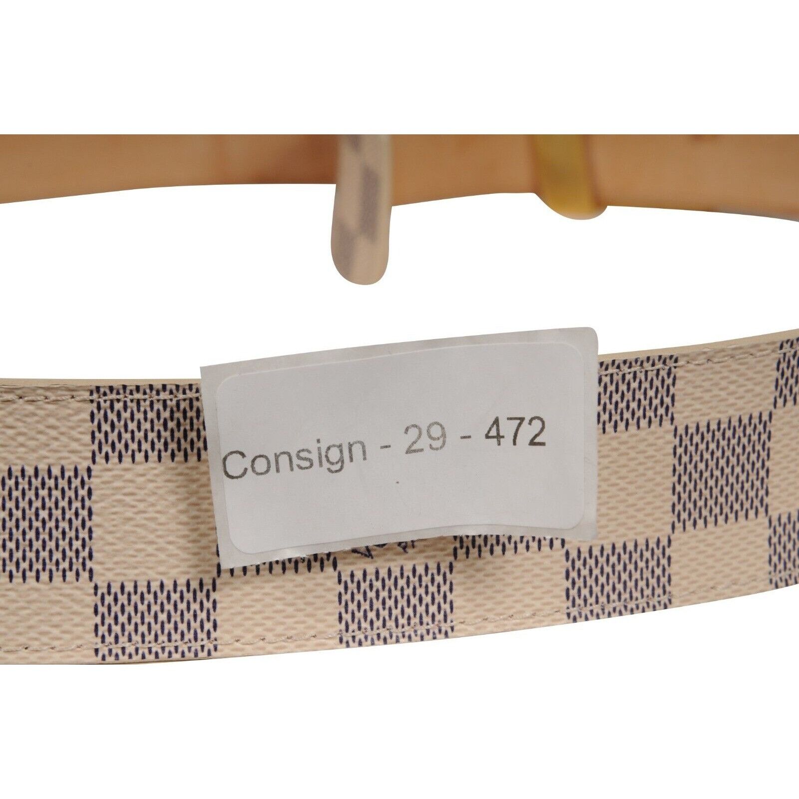 Louis Vuitton Damier Azur Initials Belt 40MM 90 36 Cream Size 36 - 13 Thumbnail