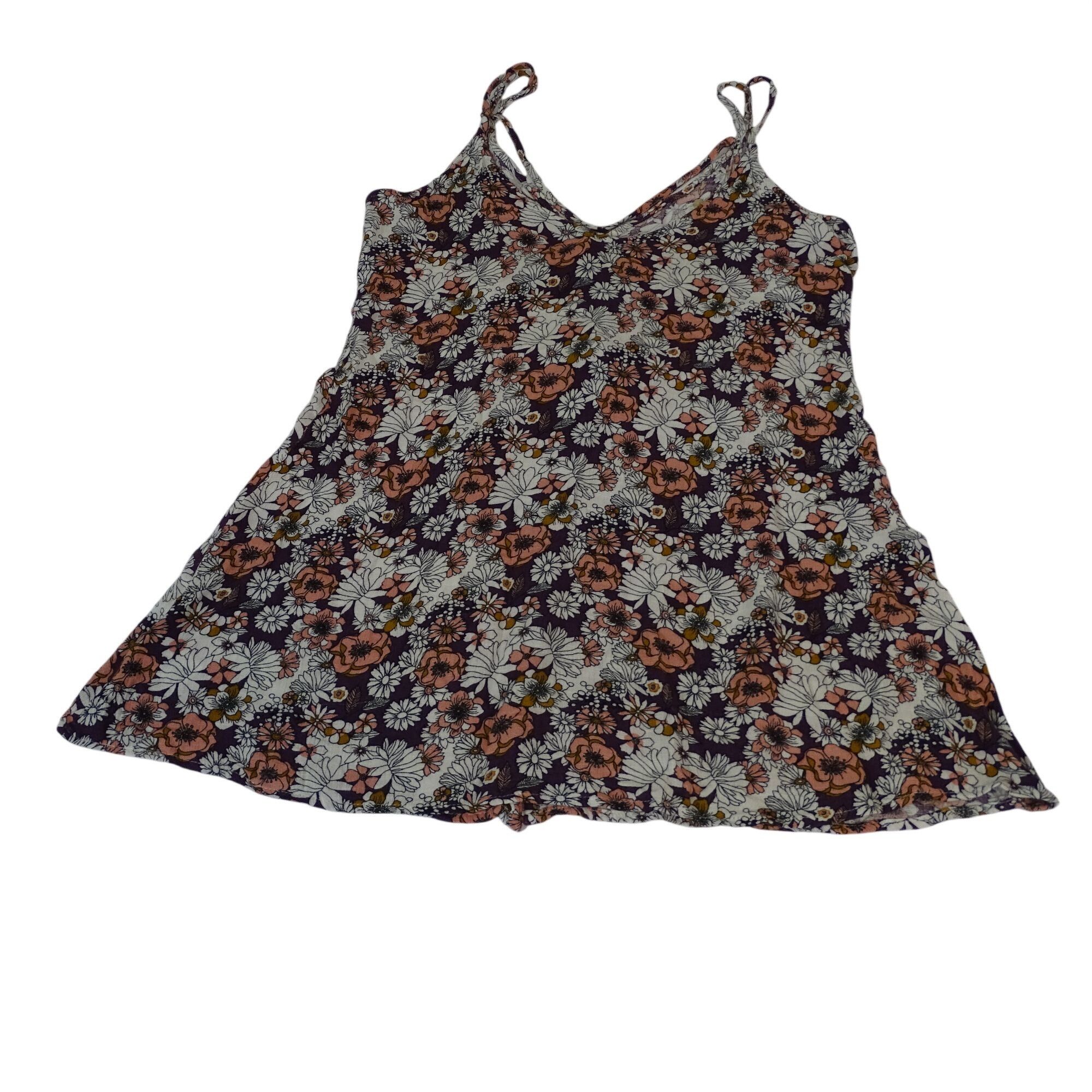 Other Floral Button Up Mini Dress Sundress Purple Women Size S Size S / US 4 / IT 40 - 3 Thumbnail