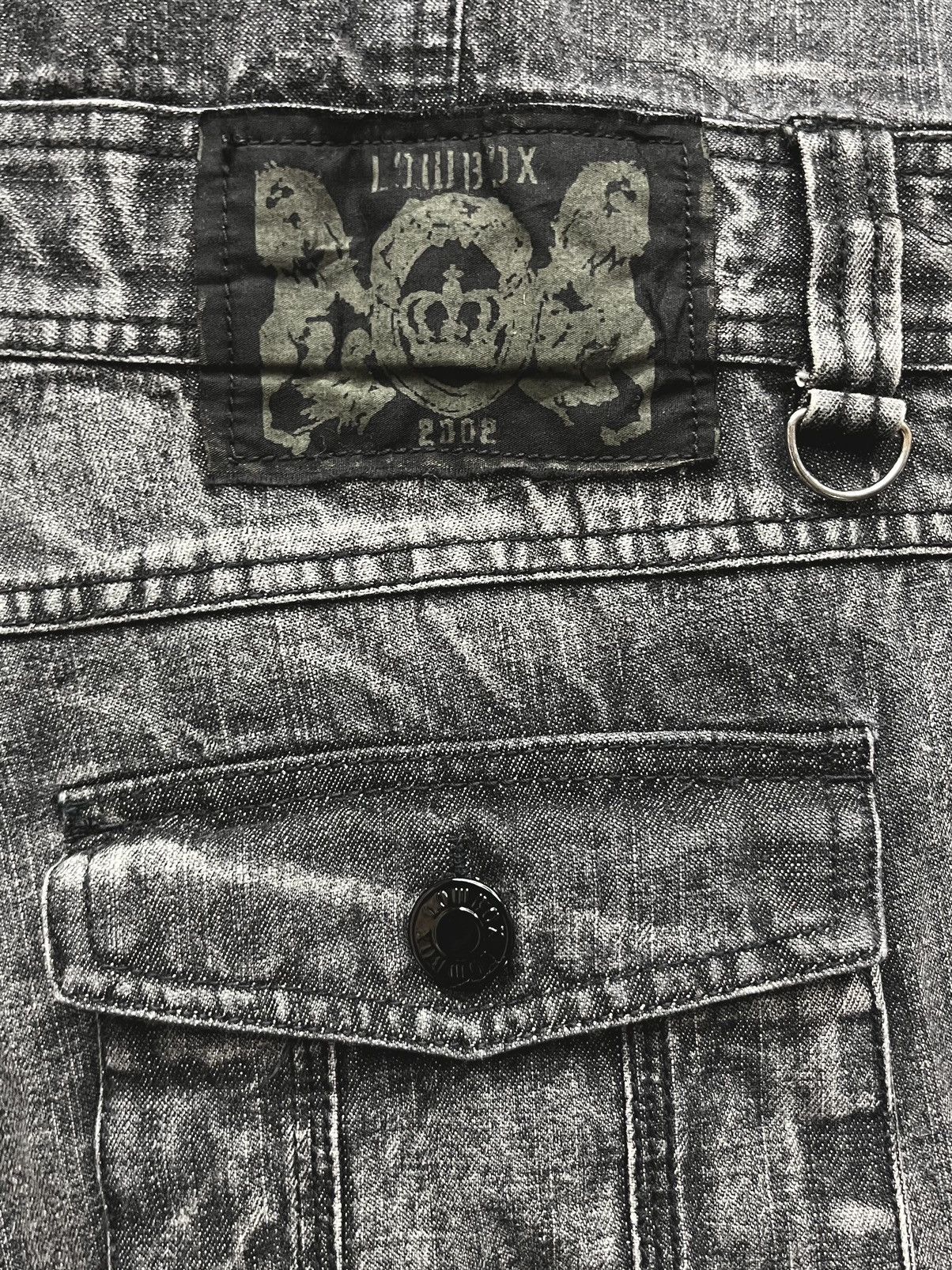 LOWBOX 🔥☠️Vtg LOWBOX Punk Multipocket Cargo Denim Coverall Size US 34 / EU 50 - 19 Thumbnail