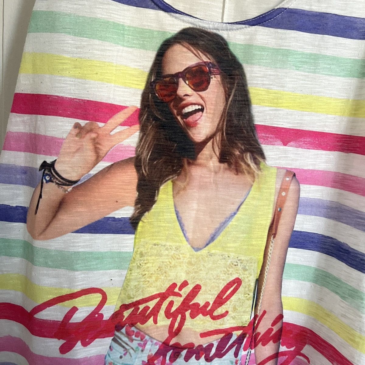 Japanese Brand × Vintage Y2K SWAG ERA TANK TOP 2010s vibe shirt dress 2000s beach 00s Size S / US 4 / IT 40 - 2 Thumbnail