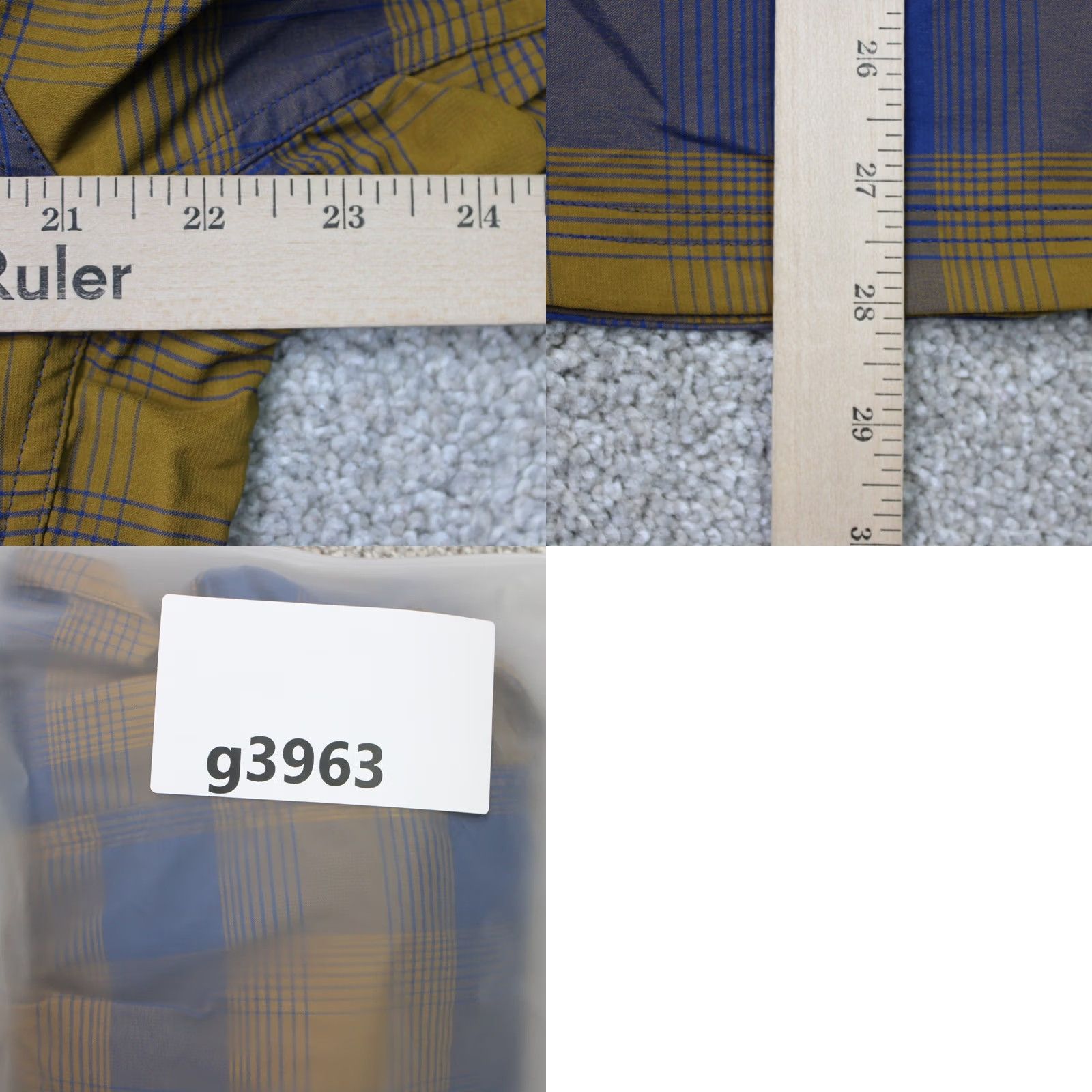 Vintage REI Co-op Shirt Men Medium Blue/Gold Plaid Roll Sleeve Nylon Stretch Long Sleeve Size US M / EU 48-50 / 2 - 9 Thumbnail