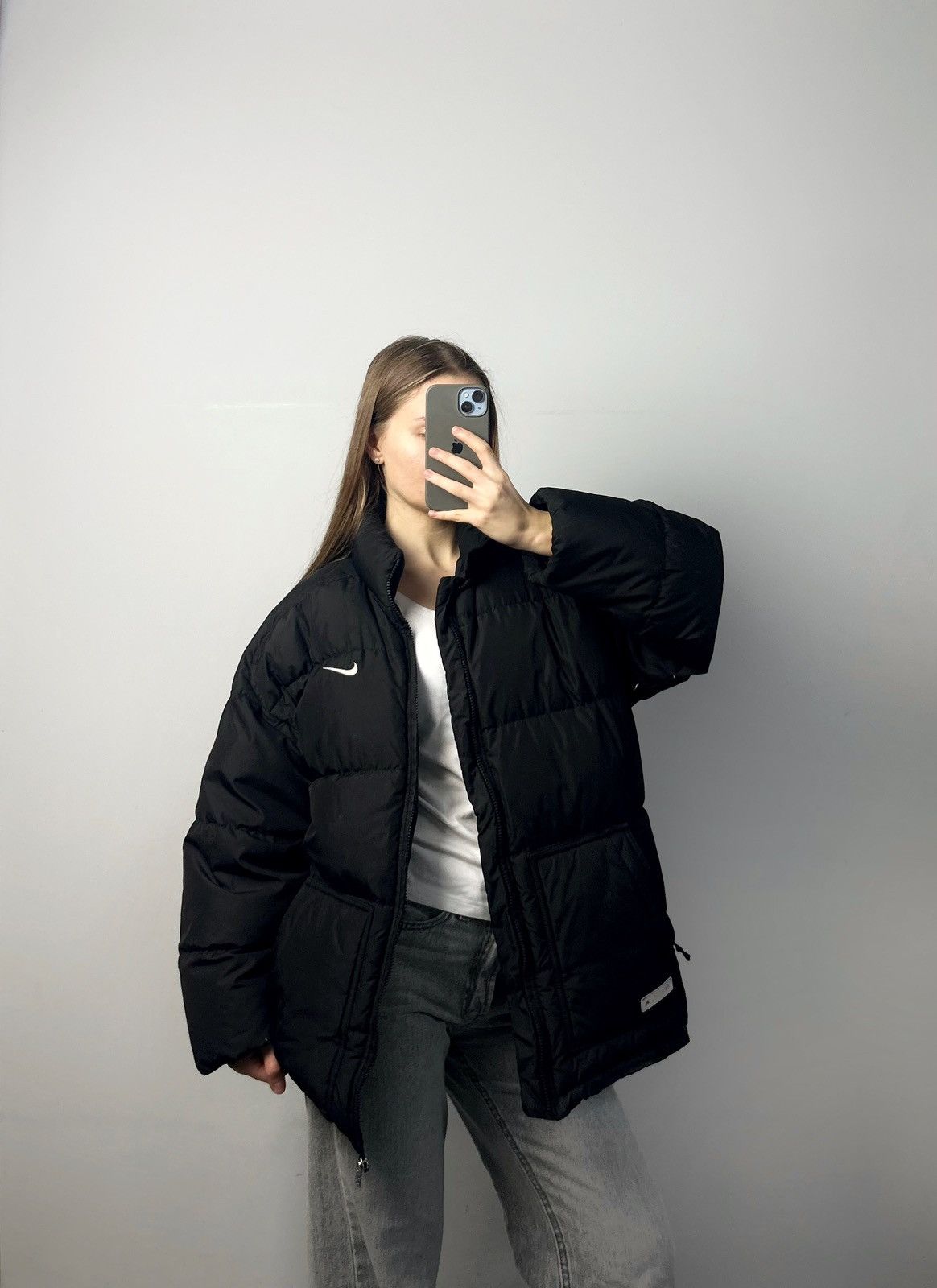 Nike Vintage puffer nike swoosh down jacket 00s Size M / US 6-8 / IT 42-44 - 14 Thumbnail
