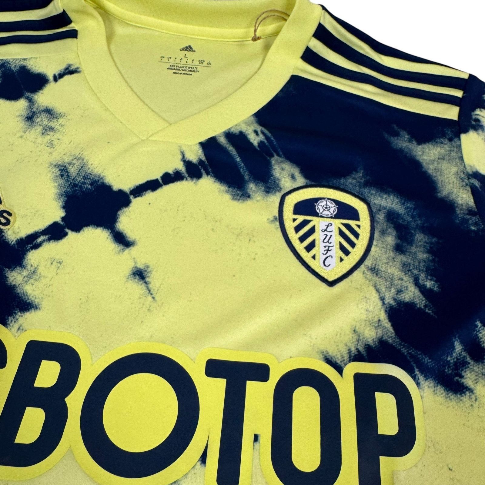 Adidas Adidas Men's Lime Navy Leeds United Football Jersey Large Size US L / EU 52-54 / 3 - 3 Thumbnail
