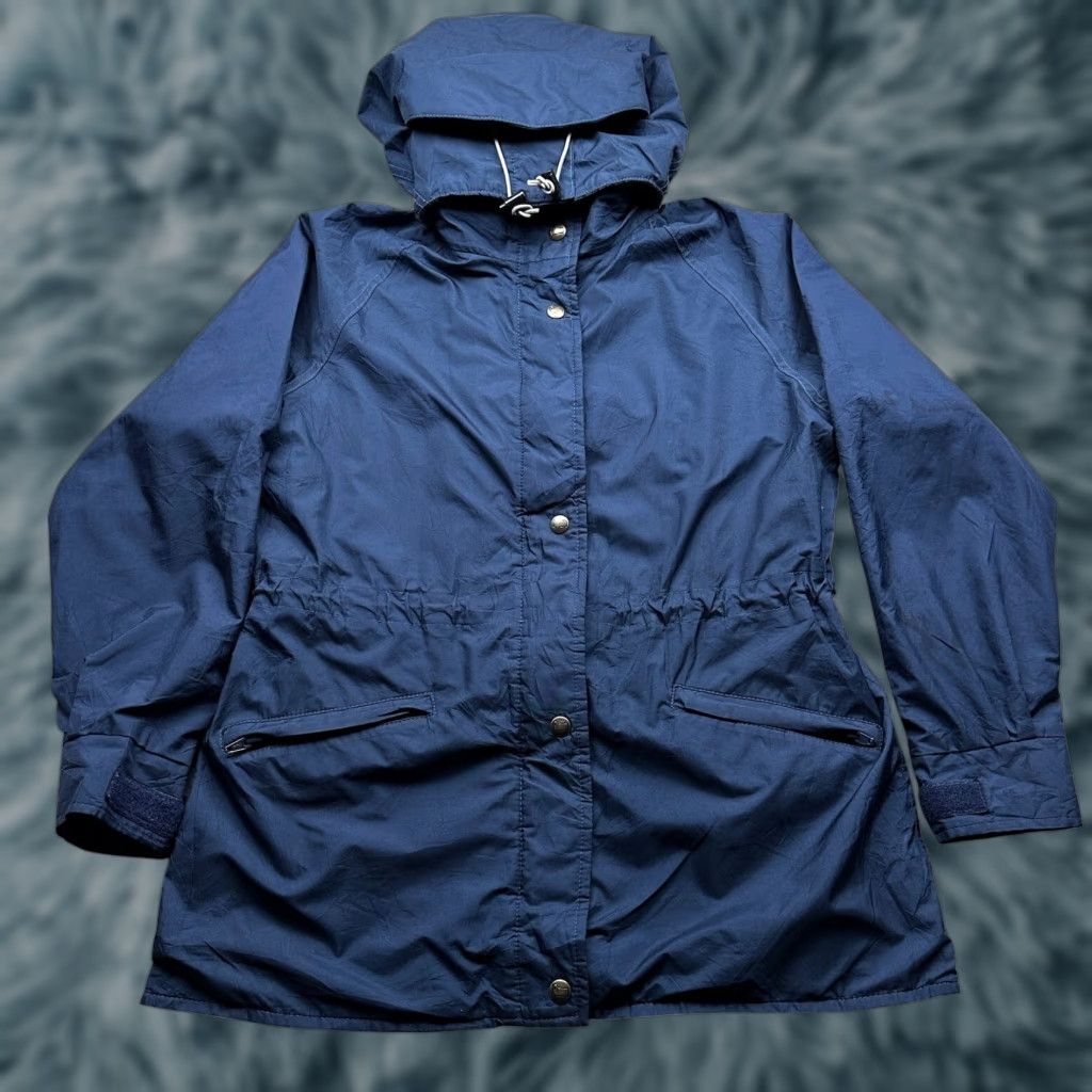 Vintage VINTAGE Woolrich Woman Hooded Parka Jacket Blue Small Wool Flannel Lined Zip Size S / US 4 / IT 40 - 1 Thumbnail