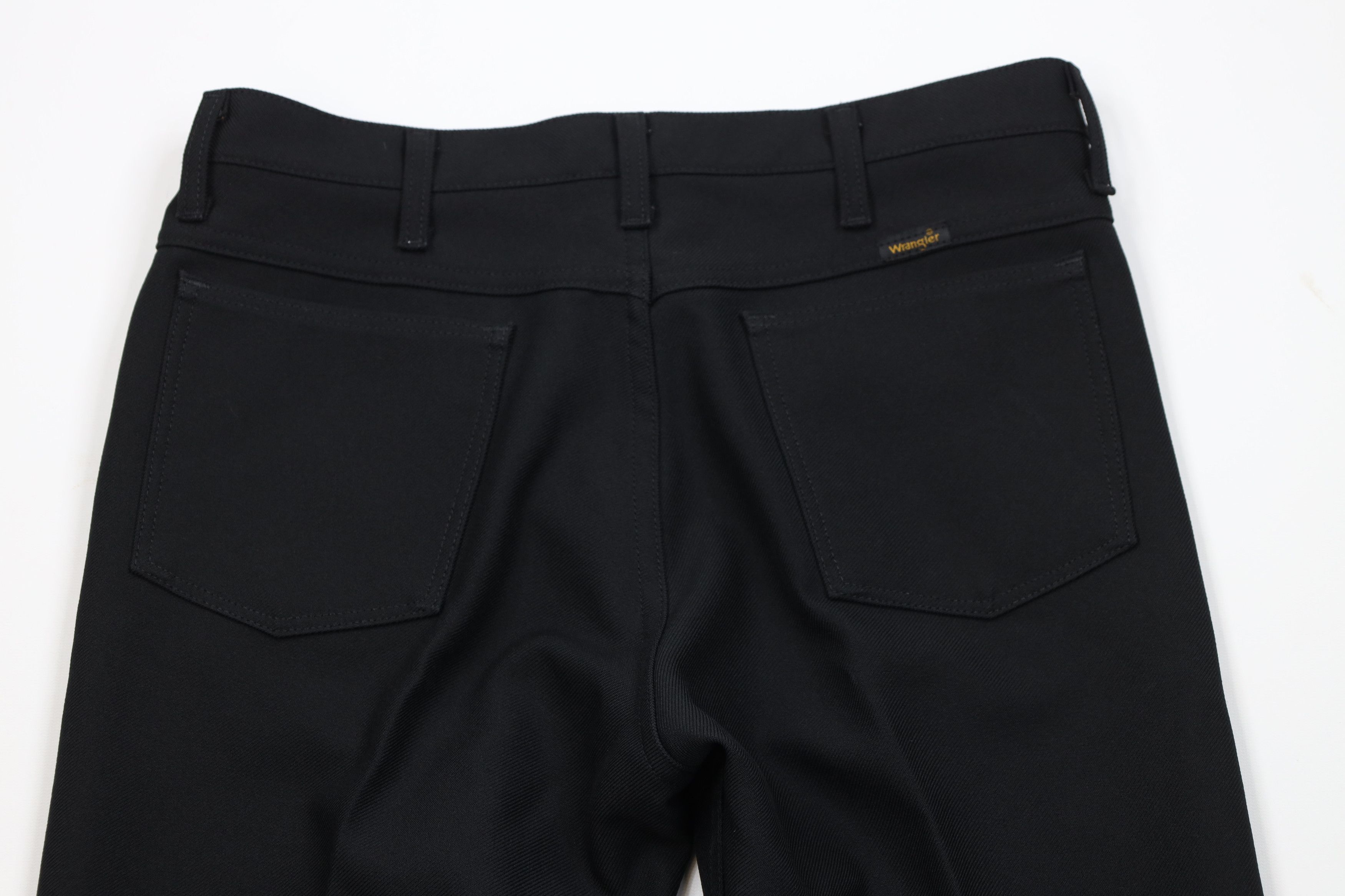 Wrangler Vintage 90s Wrangler Flared Wide Leg Knit Pants Black Size US 33 - 9 Thumbnail