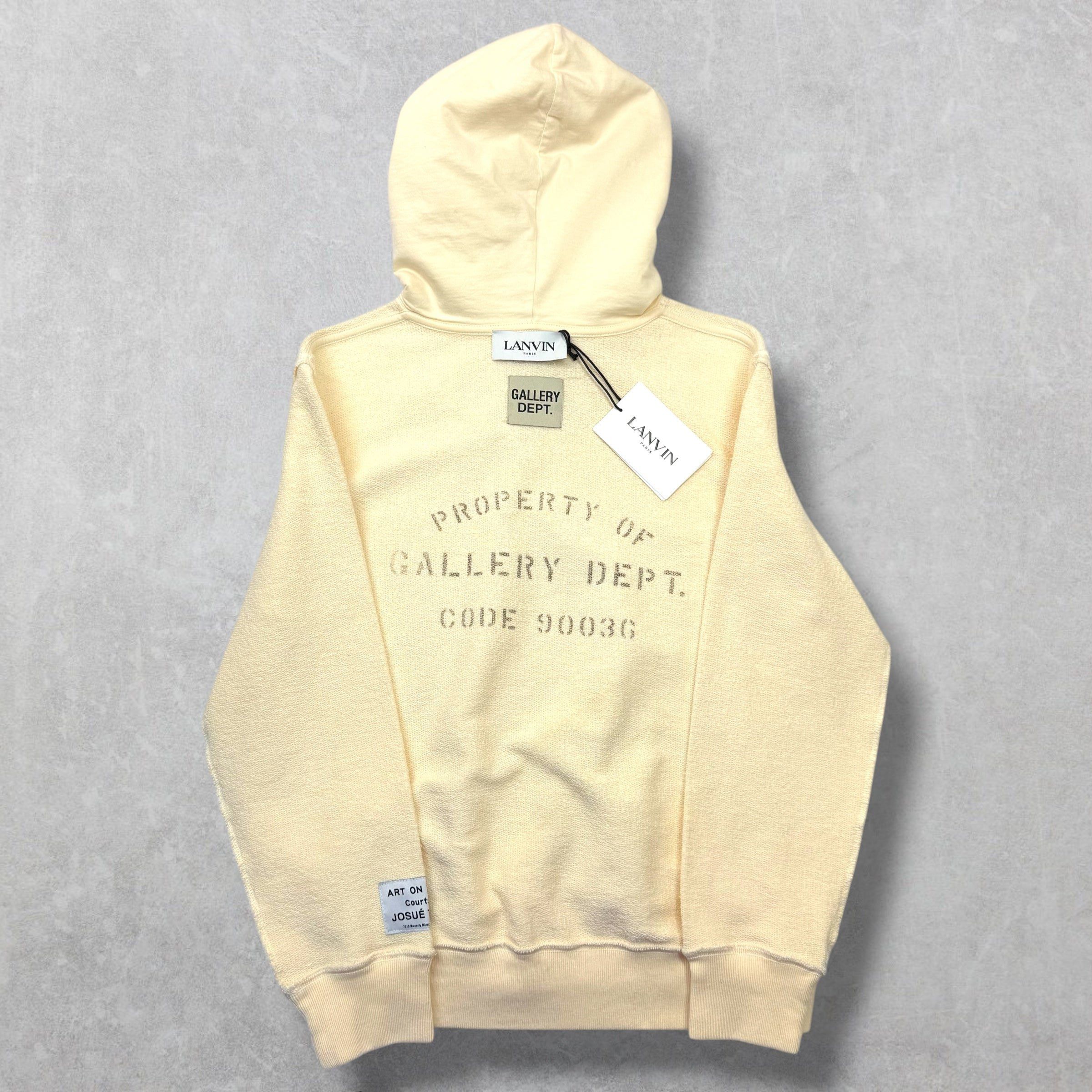 Gallery Dept. Gallery Dept. x Lanvin Reversed Creme Hoodie S (XS) Size US XS / EU 42 / 0 - 2 Thumbnail