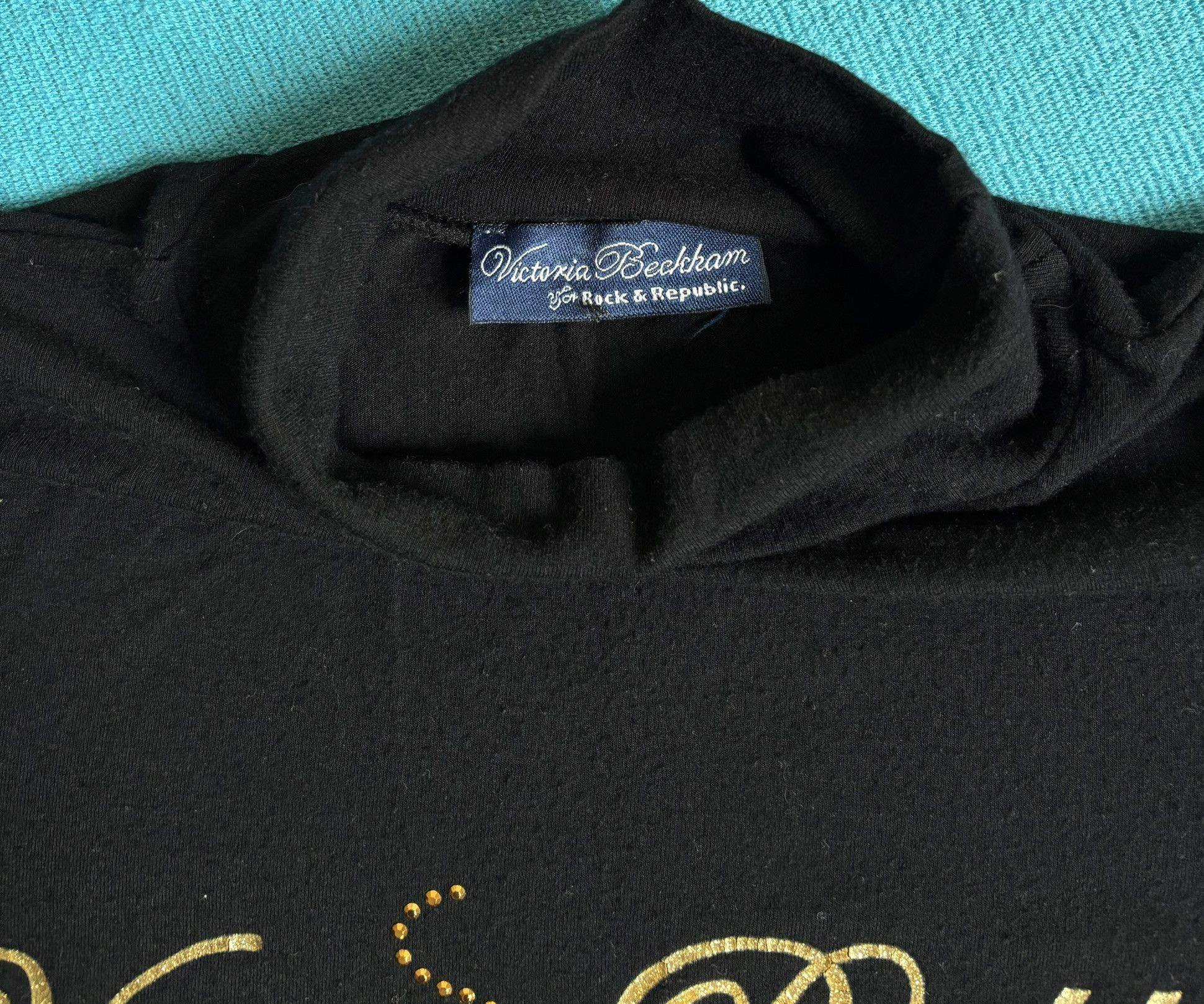Victoria Beckham Victoria Beckham black blouse gold silver sequins size M Size M / US 6-8 / IT 42-44 - 8 Thumbnail