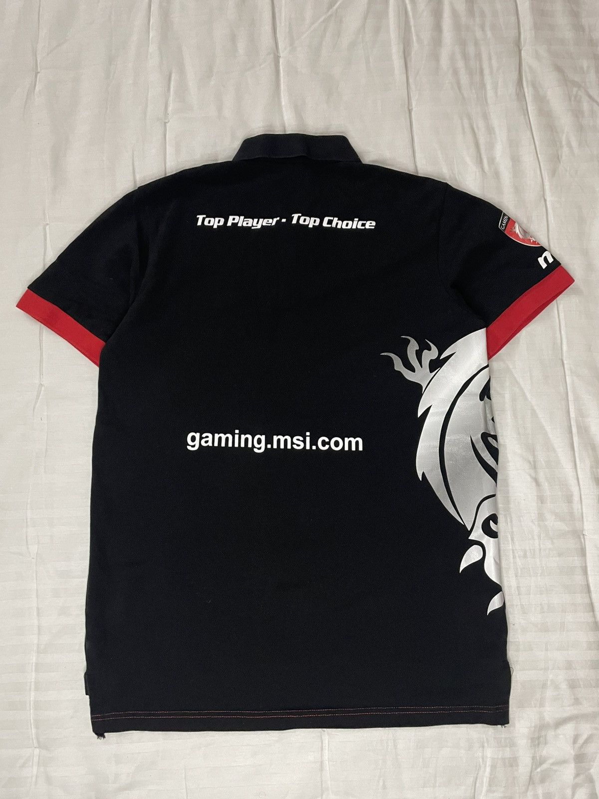 The Game Vintage Rare Archive MSI Merch Uniform Big Dragon Polo Size US L / EU 52-54 / 3 - 4 Thumbnail