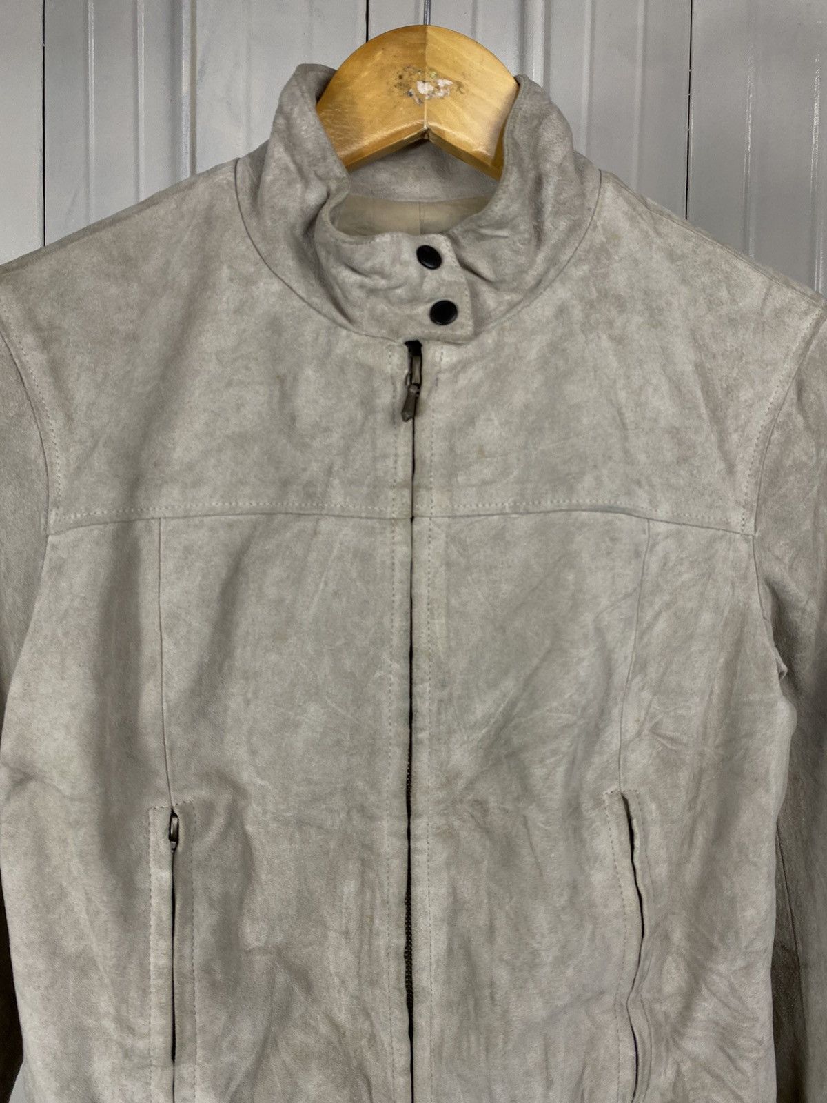 agnes b. Agnes B Special Leather Bikers Jacket Size US XS / EU 42 / 0 - 3 Thumbnail