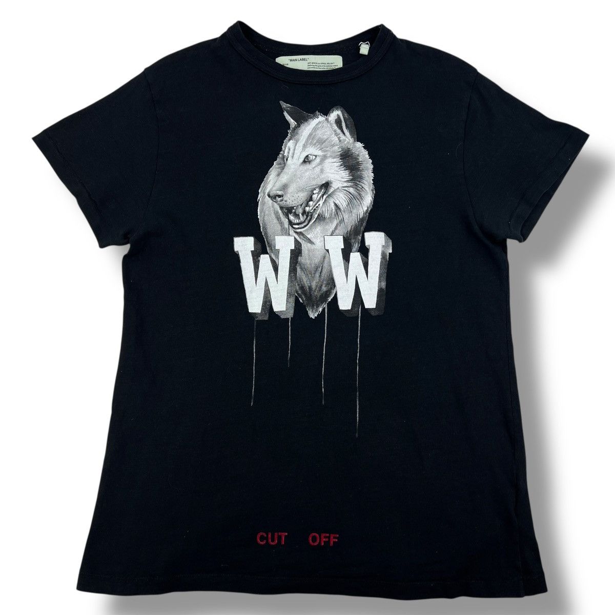 Off-White Off-White Othelo’s Wolf Black T Shirt Size US S / EU 44-46 / 1 - 2 Thumbnail