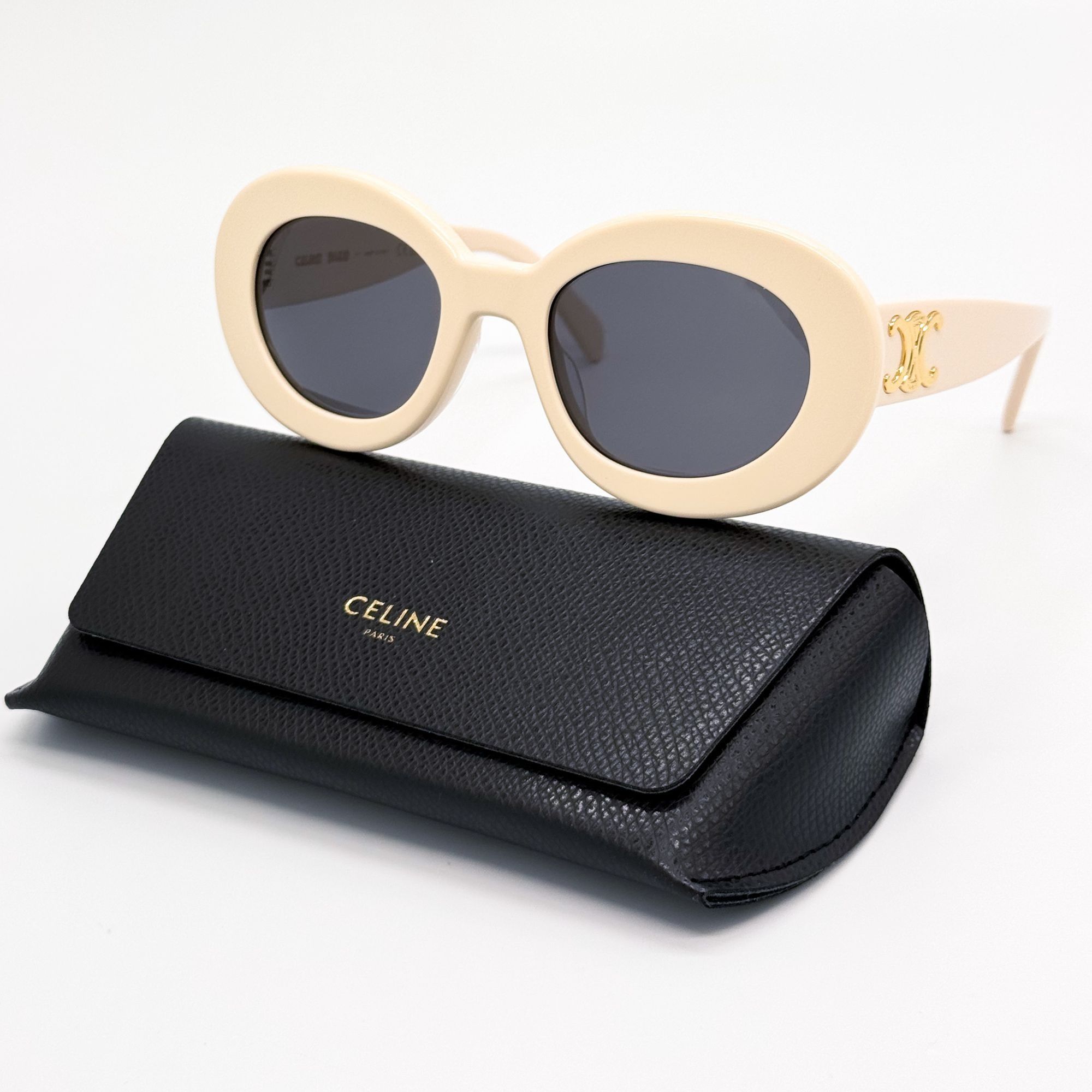 Celine NEW CL40312U 25A ROUND IVORY WOMEN SUNGLASSES CELINE Size ONE SIZE - 2 Thumbnail