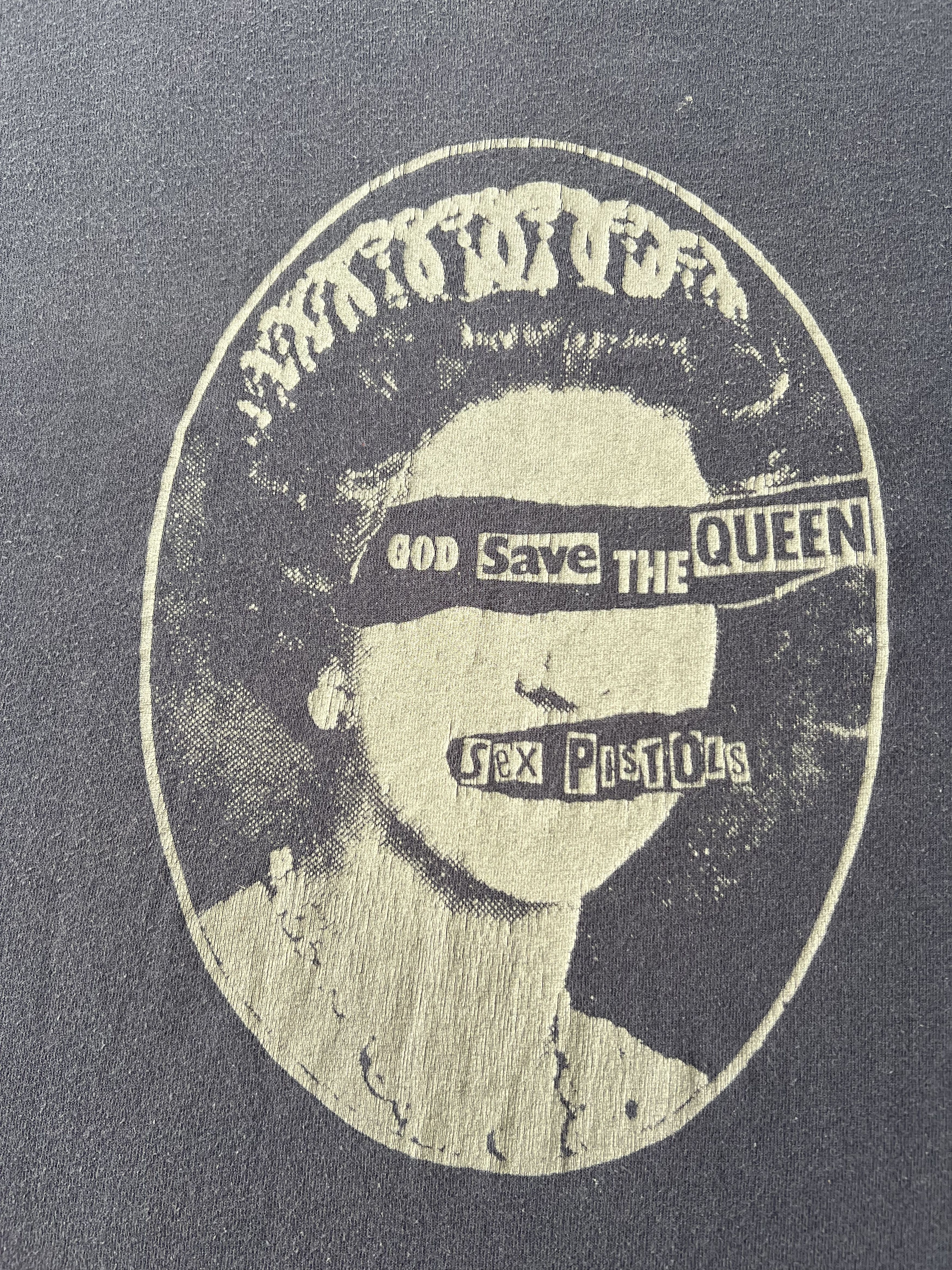 Vintage 90s Sex Pistols God Save The Queen Punk Rock Tshirt