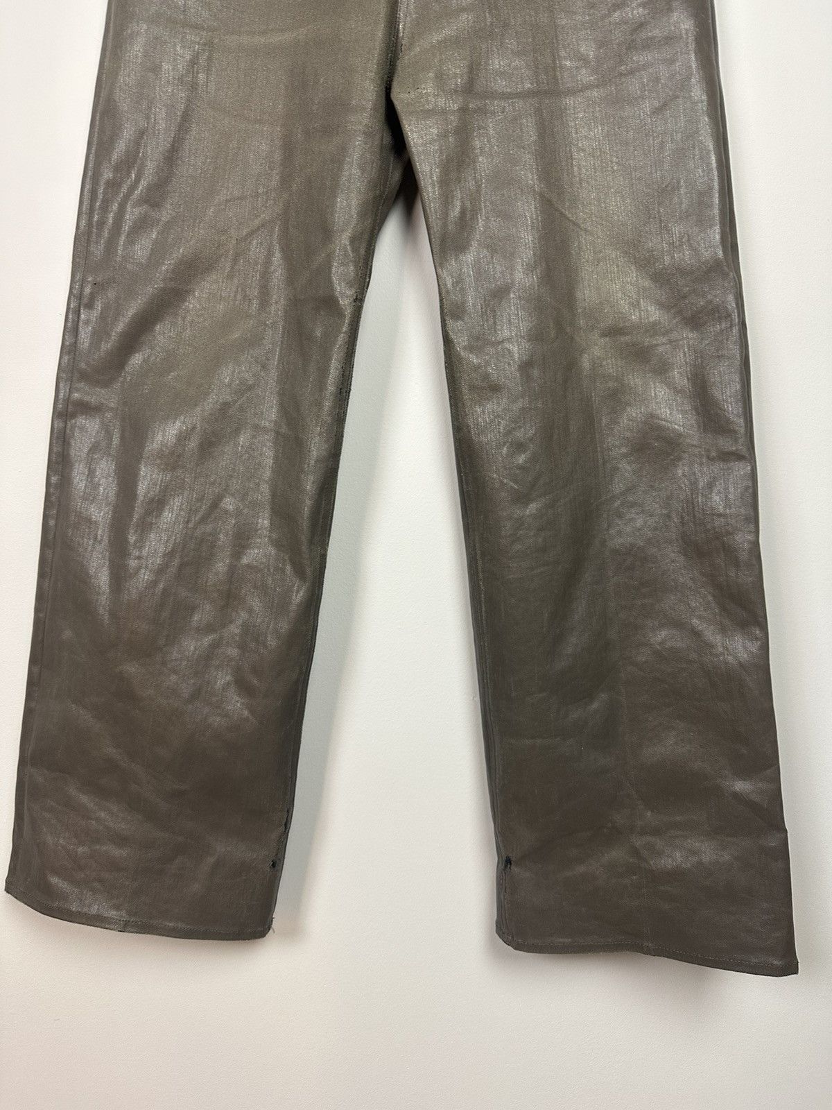 Rick Owens DRKSHDW Coated Mastodon Cut Trousers Size US 31 - 3 Thumbnail