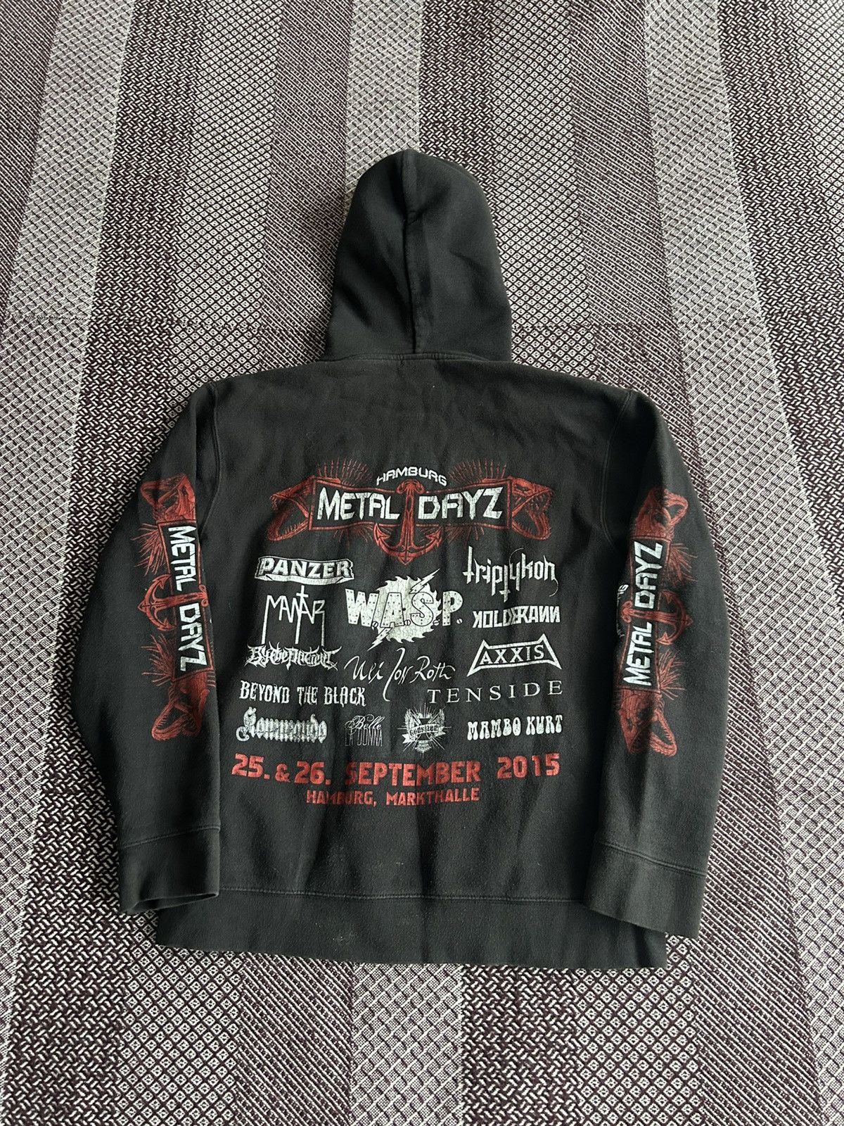 Vintage Vintage Metal Dayz Overprint Hoodie Merch 00s Size M Rare Size US M / EU 48-50 / 2 - 9 Thumbnail