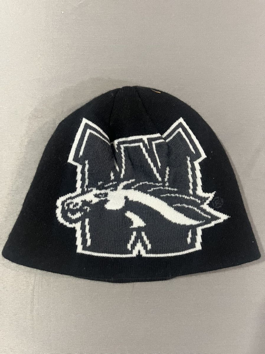 Adidas × Vintage Vintage Y2k Adidas Beanie WMU University logo Size ONE SIZE - 1 Thumbnail