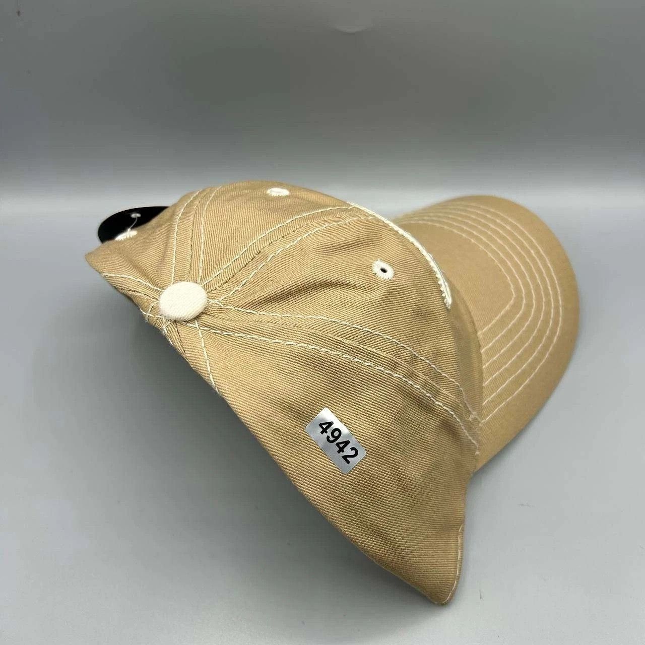 Greg Norman Greg Norman Golf Hat Men Beige Embroidered Strap Back Cotton Size ONE SIZE - 8 Thumbnail